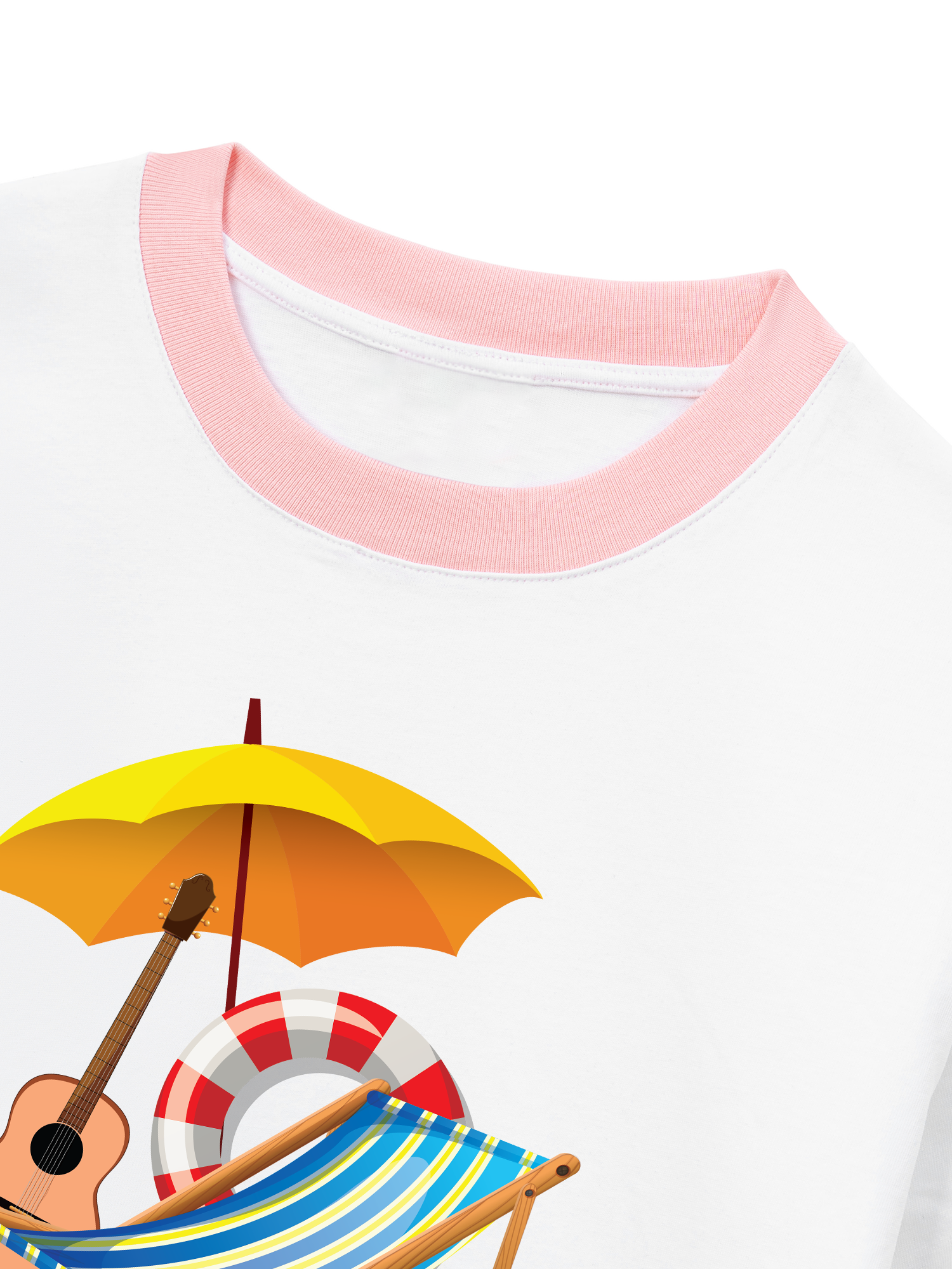 Áo Thun Ringer Relaxed Fit Tropical Summer Time