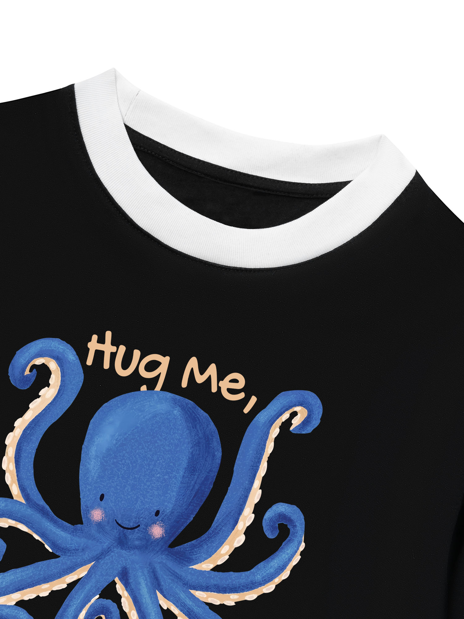 Áo Thun Ringer Relaxed Fit Tshirt Tropical Octopus
