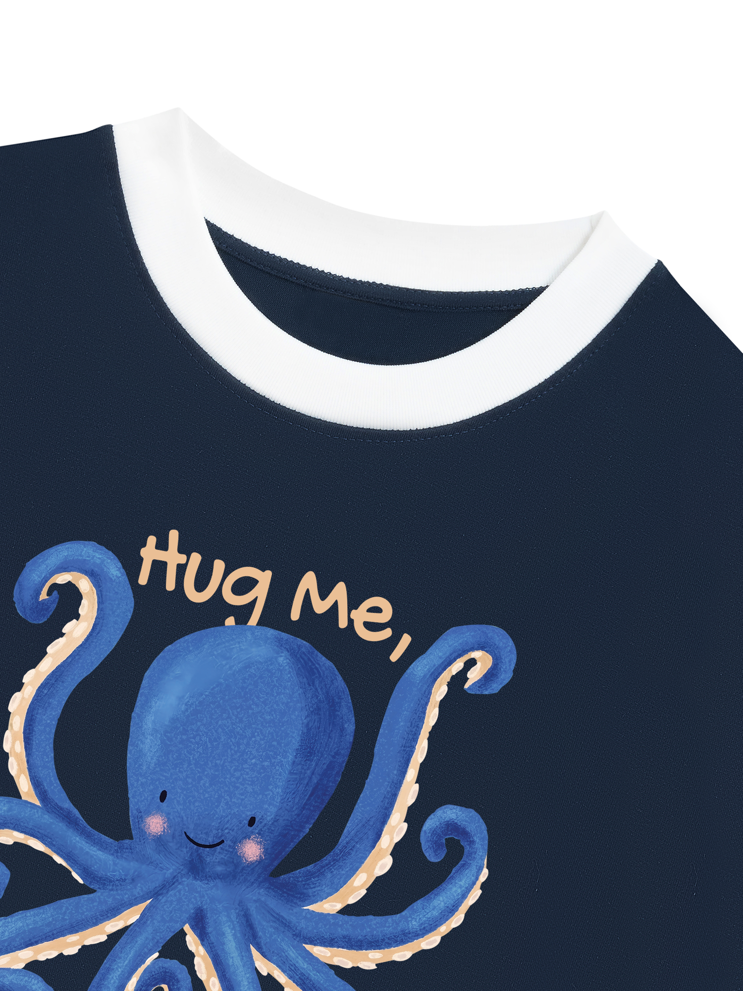 Áo Thun Ringer Relaxed Fit Tshirt Tropical Octopus