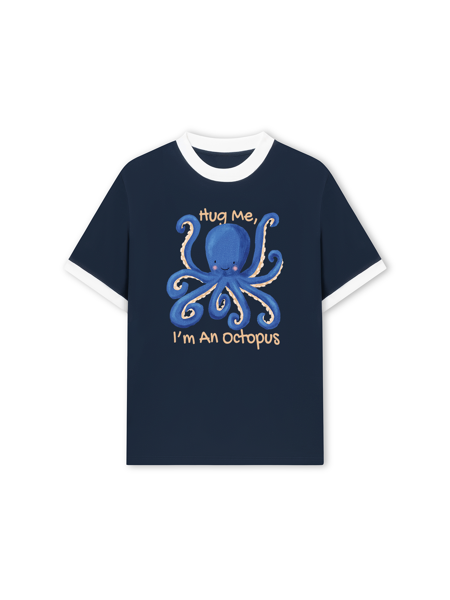 Áo Thun Ringer Relaxed Fit Tshirt Tropical Octopus
