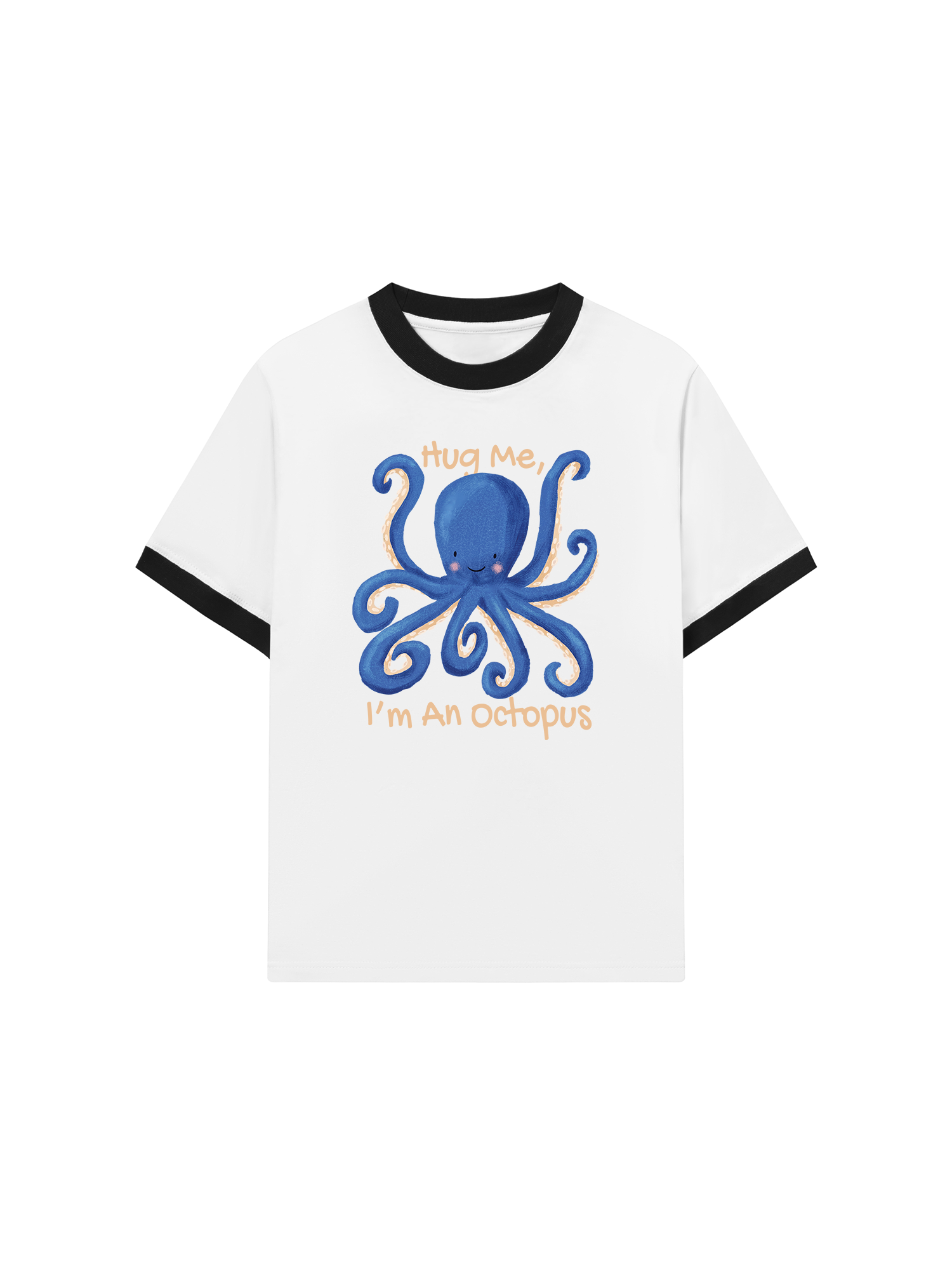 Áo Thun Ringer Relaxed Fit Tshirt Tropical Octopus