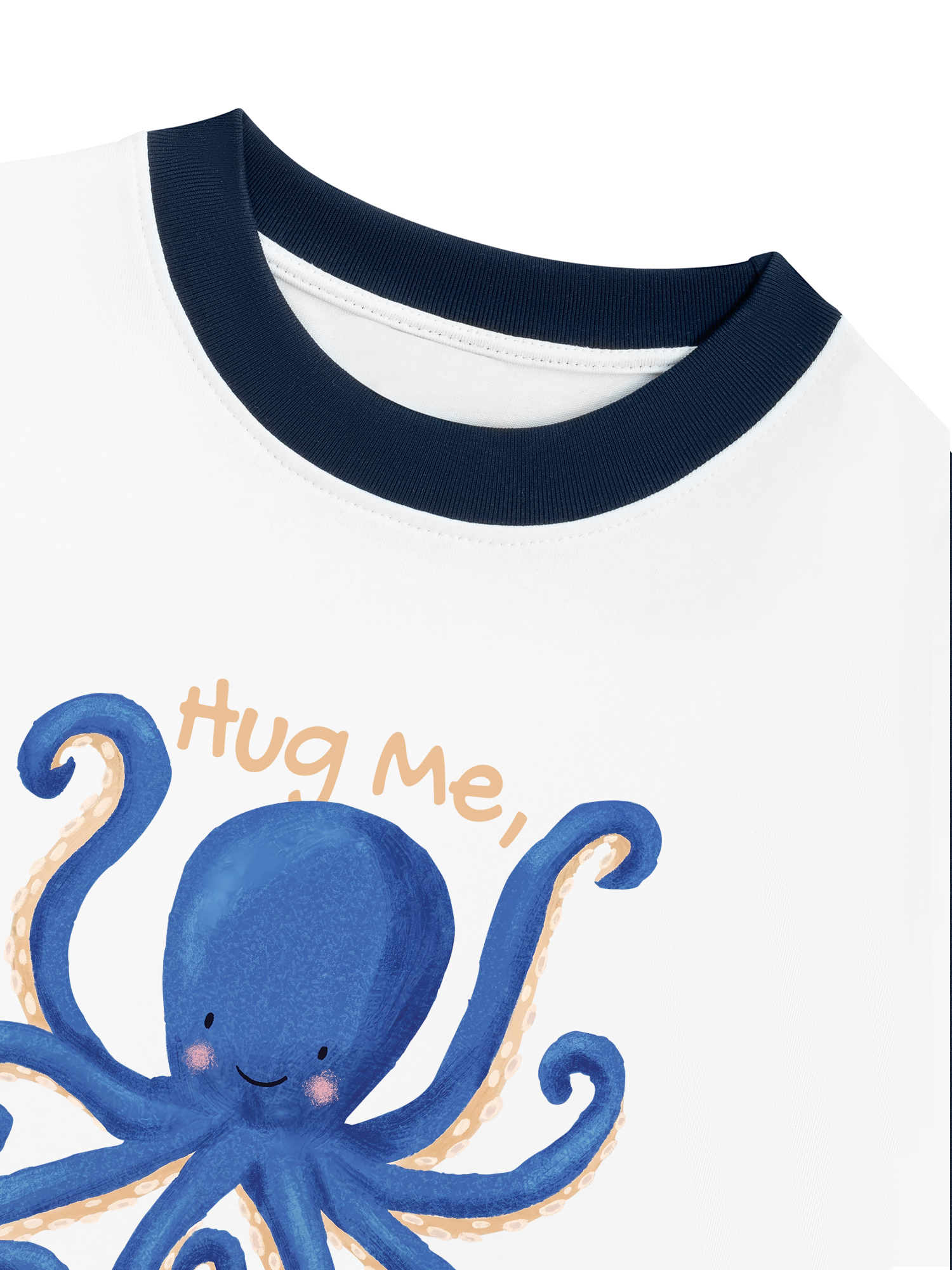 Áo Thun Ringer Relaxed Fit Tshirt Tropical Octopus