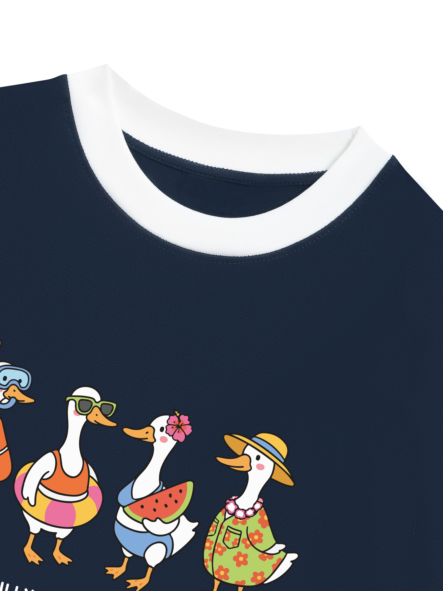 Áo Thun Ringer Relaxed Fit Tshirt Tropical Just A Silly Goose