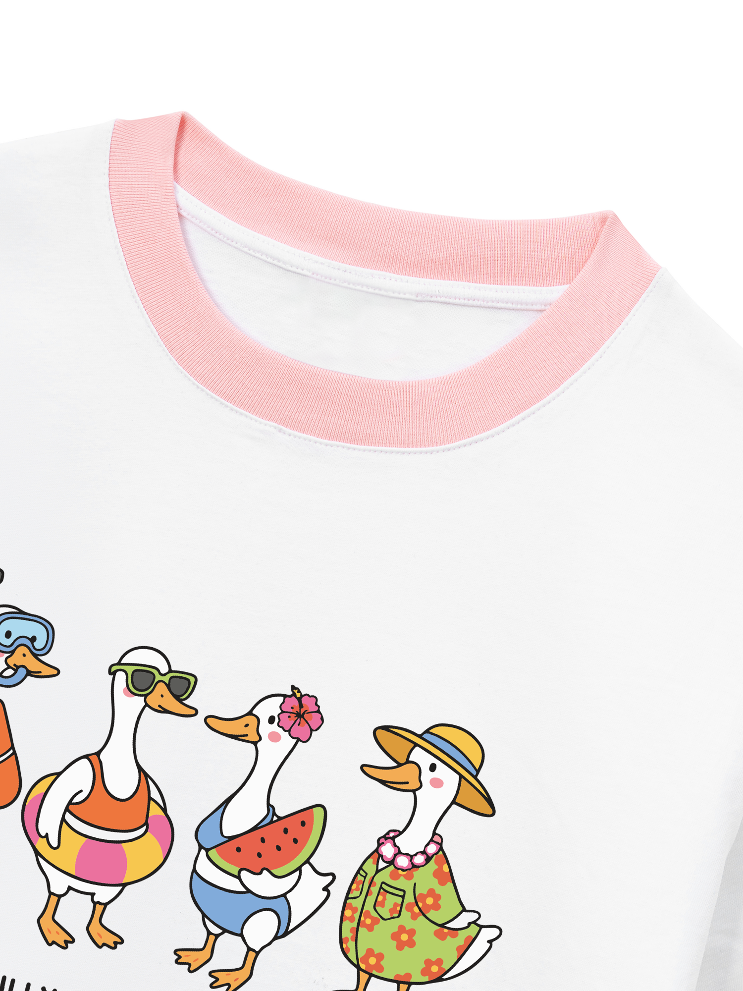 Áo Thun Ringer Relaxed Fit Tshirt Tropical Just A Silly Goose