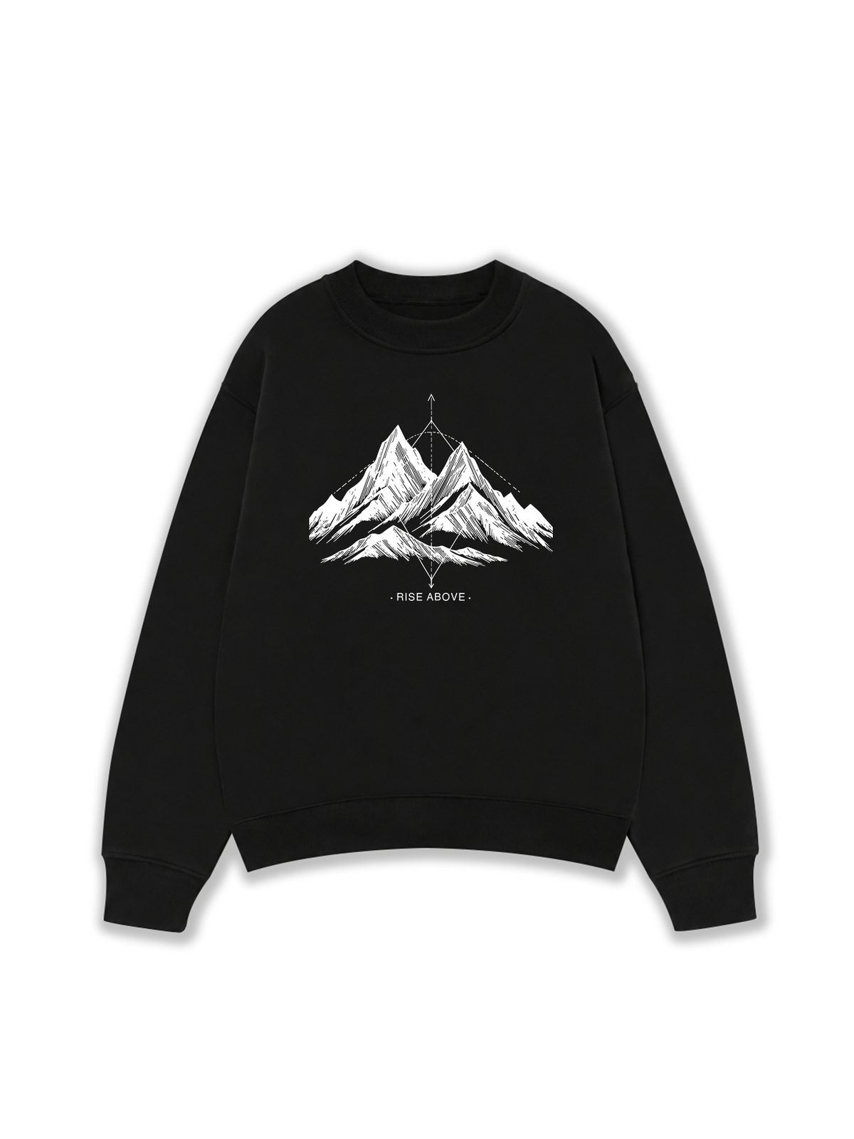 Áo Sweater Nỉ Hai Da Adventure Rise Above
