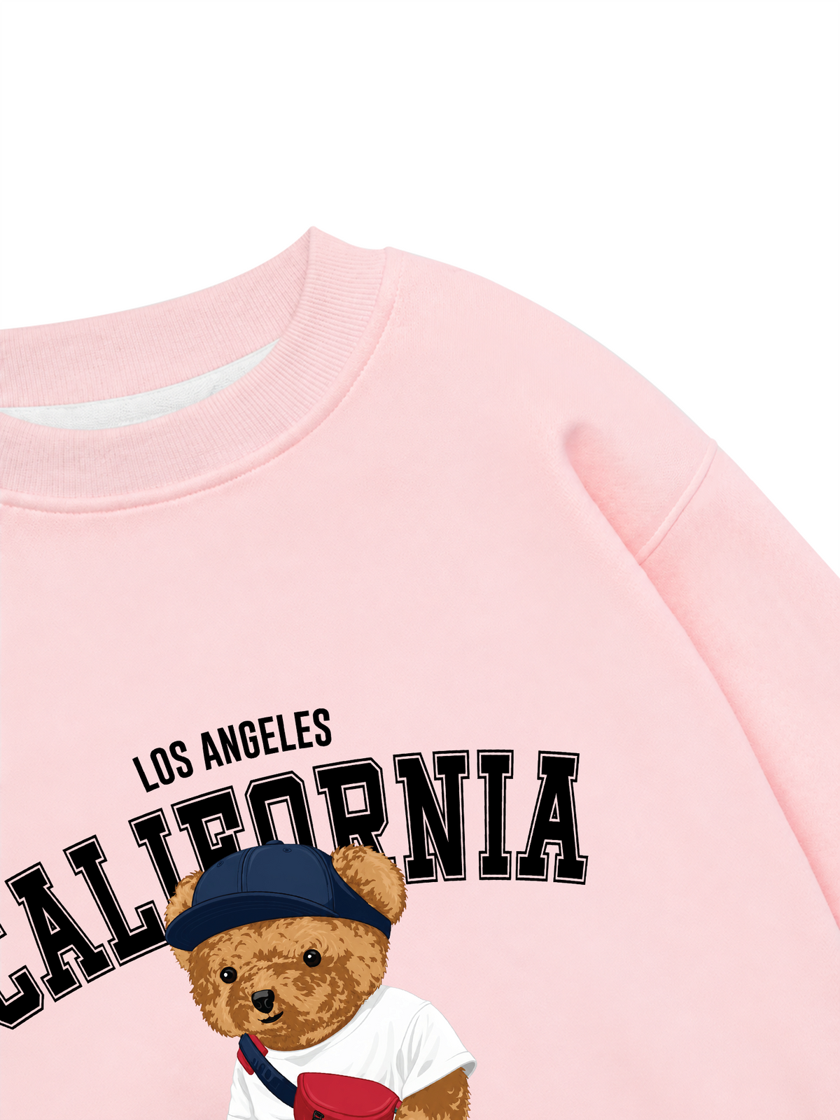 Áo Sweater Nỉ Hai Da Bear Town California