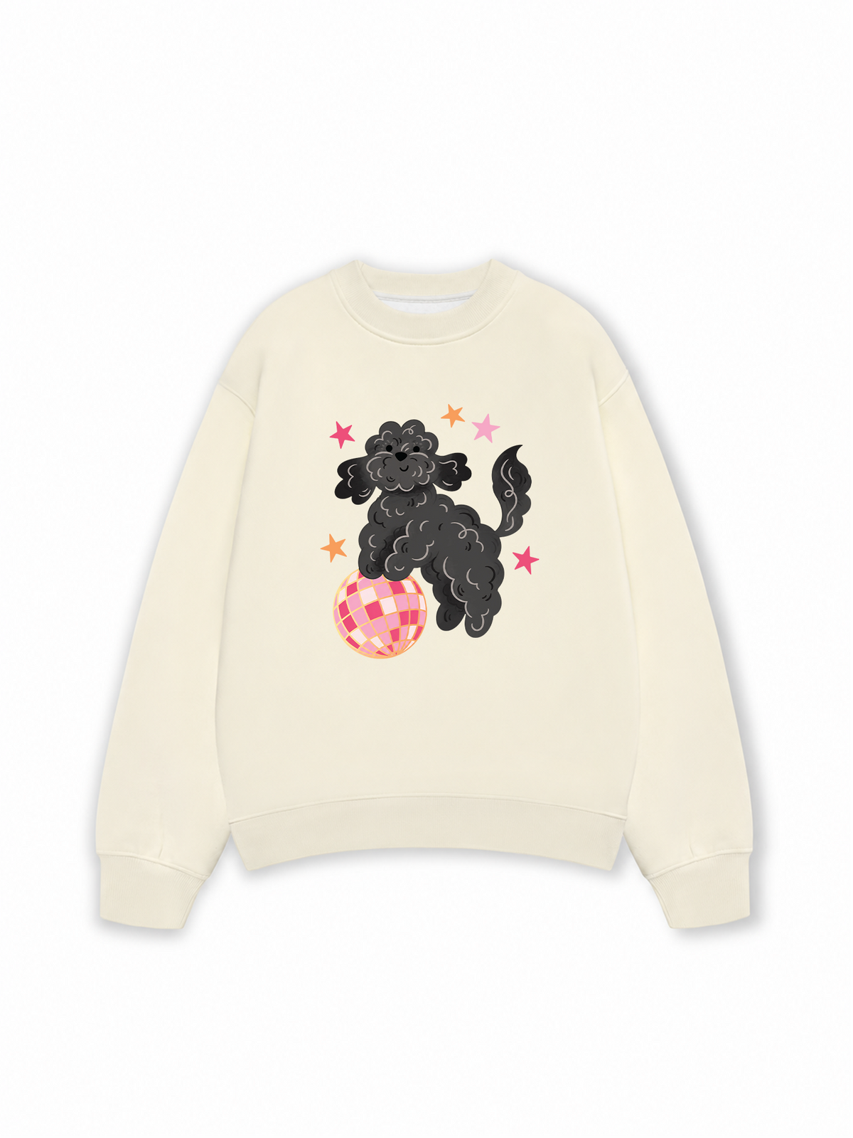 Áo Sweater Nỉ Hai Da Soft Paw Poodle And Bling Ball