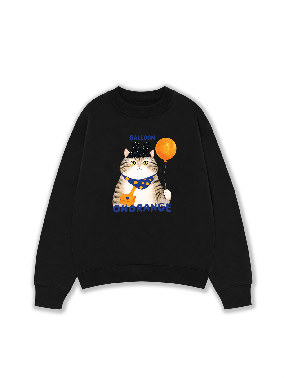 Áo Sweater Nỉ Hai Da Soft Paw Meaw With Balloon
