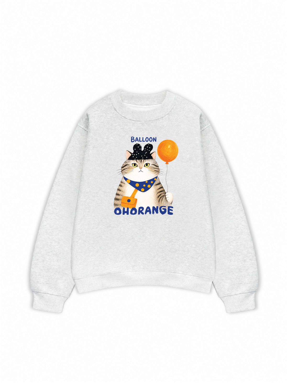 Áo Sweater Nỉ Hai Da Soft Paw Meaw With Balloon