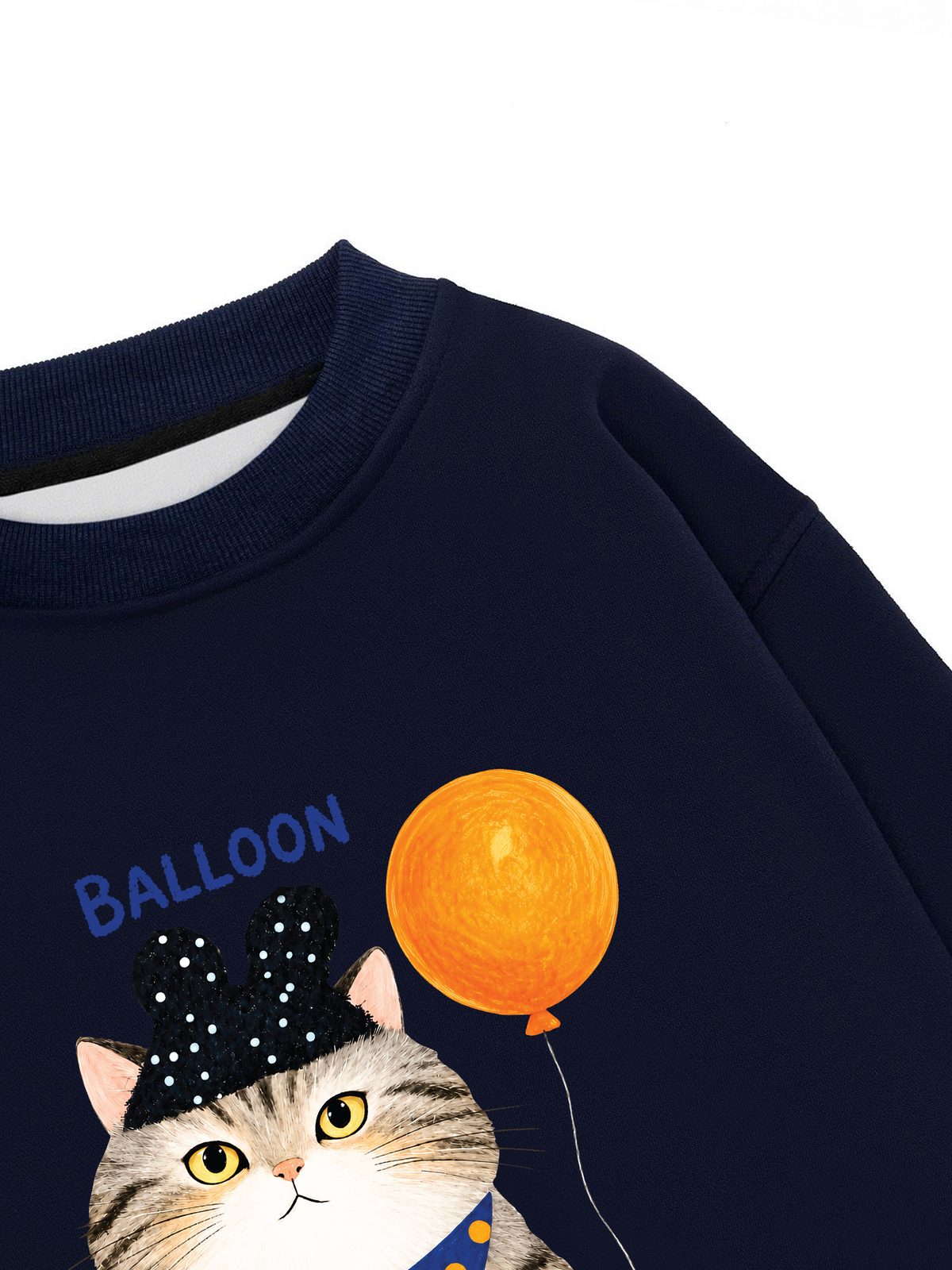 Áo Sweater Nỉ Hai Da Soft Paw Meaw With Balloon