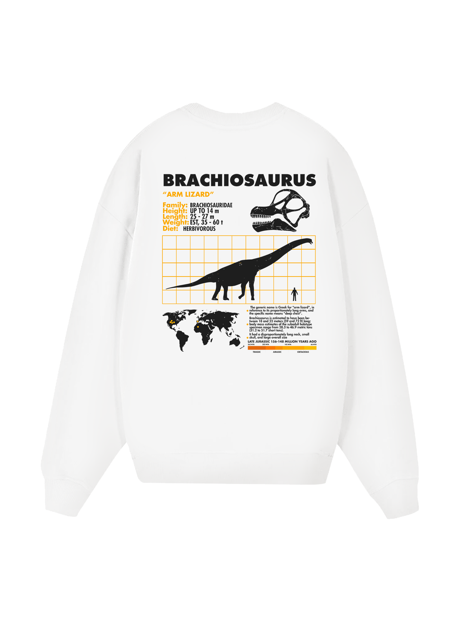 Wild Life Analysis Table Brachiosaurus Sweater