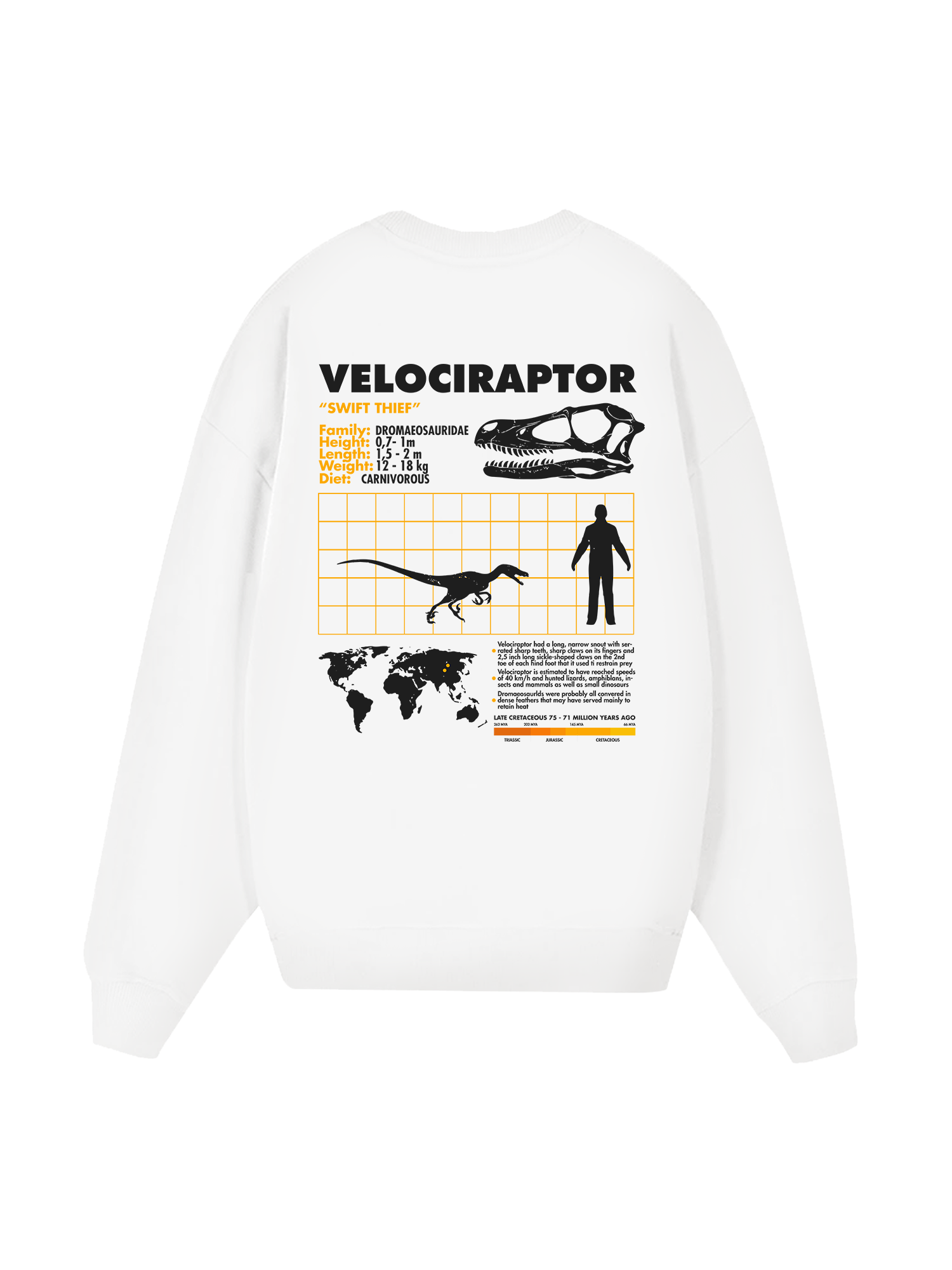 Wild Life Analysis Table Velociraptor Sweater