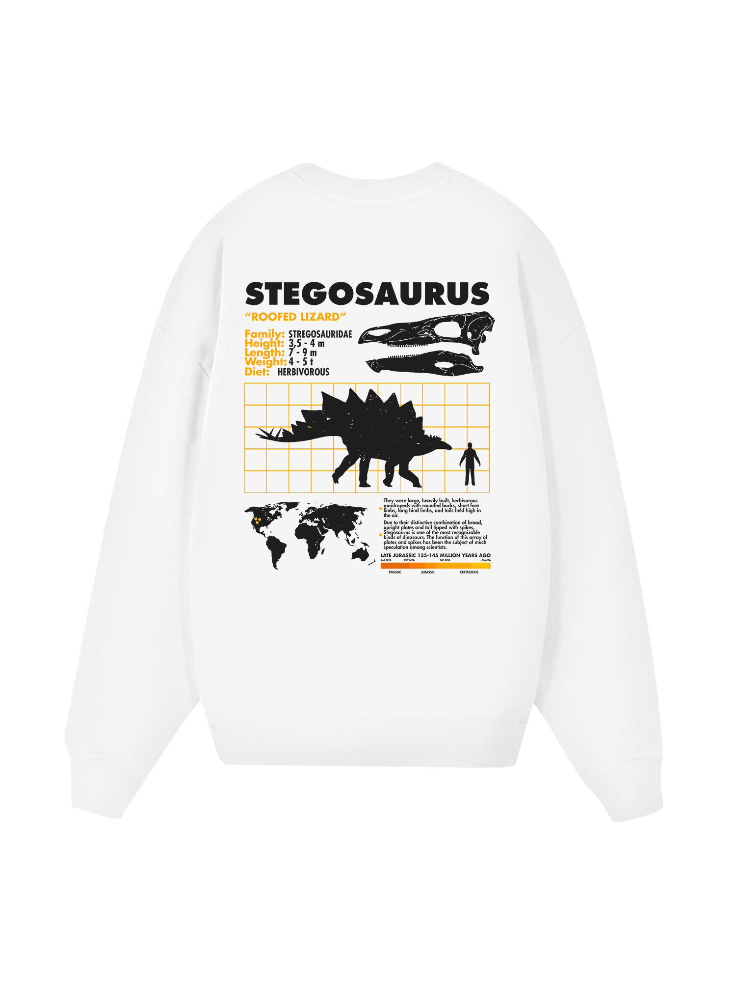 Wild Life Analysis Table Stegosaurus Sweater