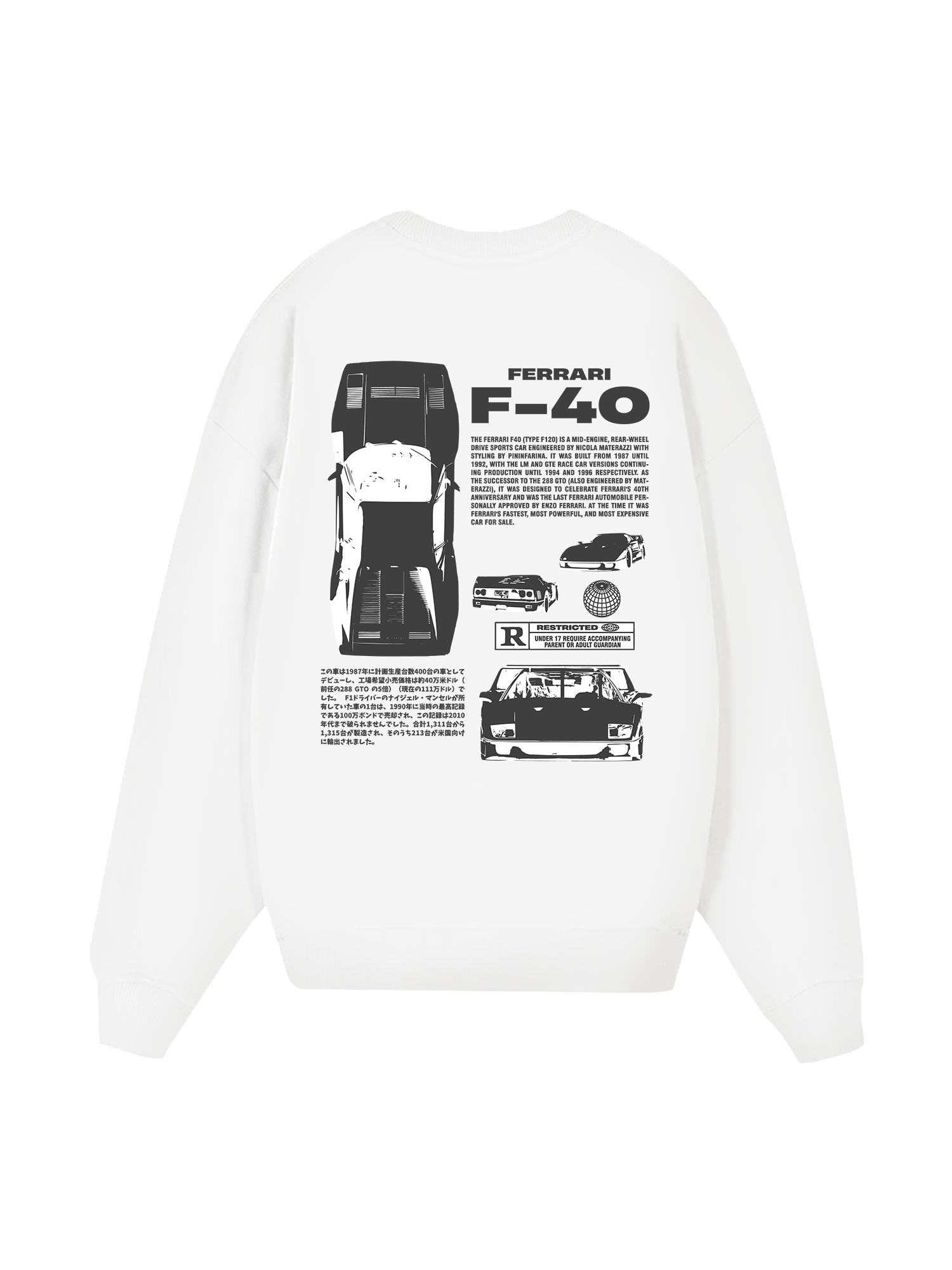 Ferrari F-40 Classic Sweater