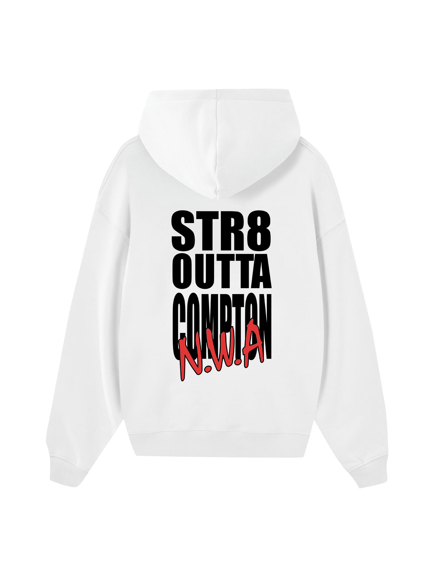 Rapper NWA Straight Outta Compton Typo Hoodie