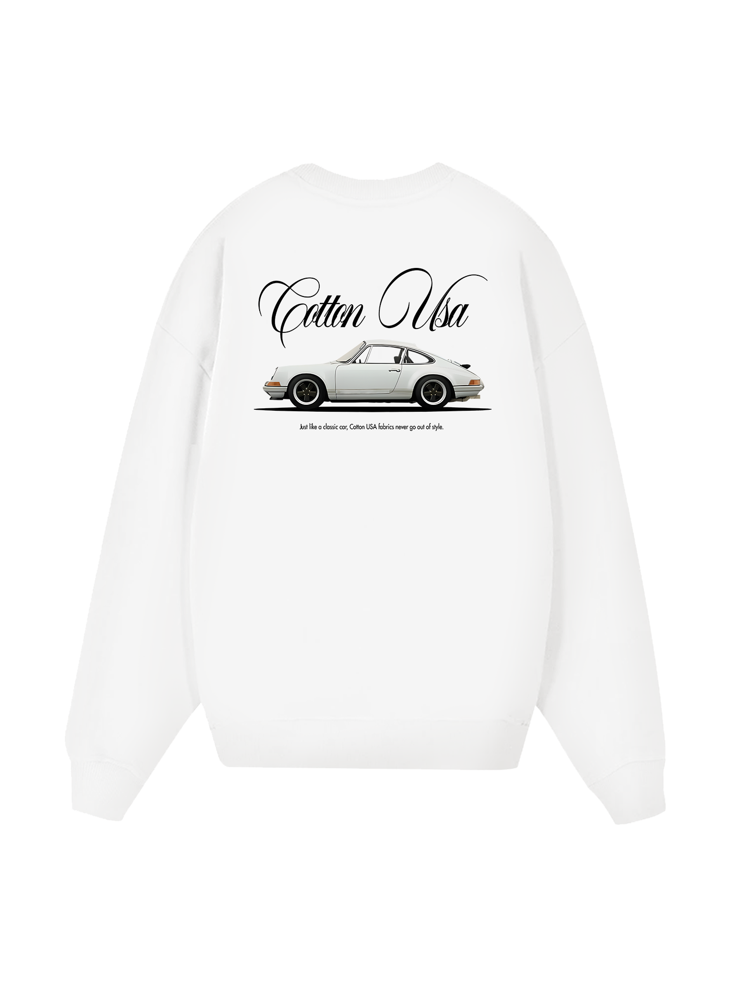 Classic Car White Sweater