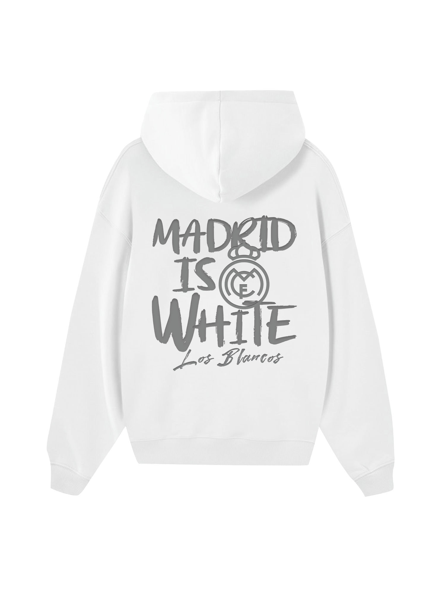 Real Marid Marid Is White Hoodie