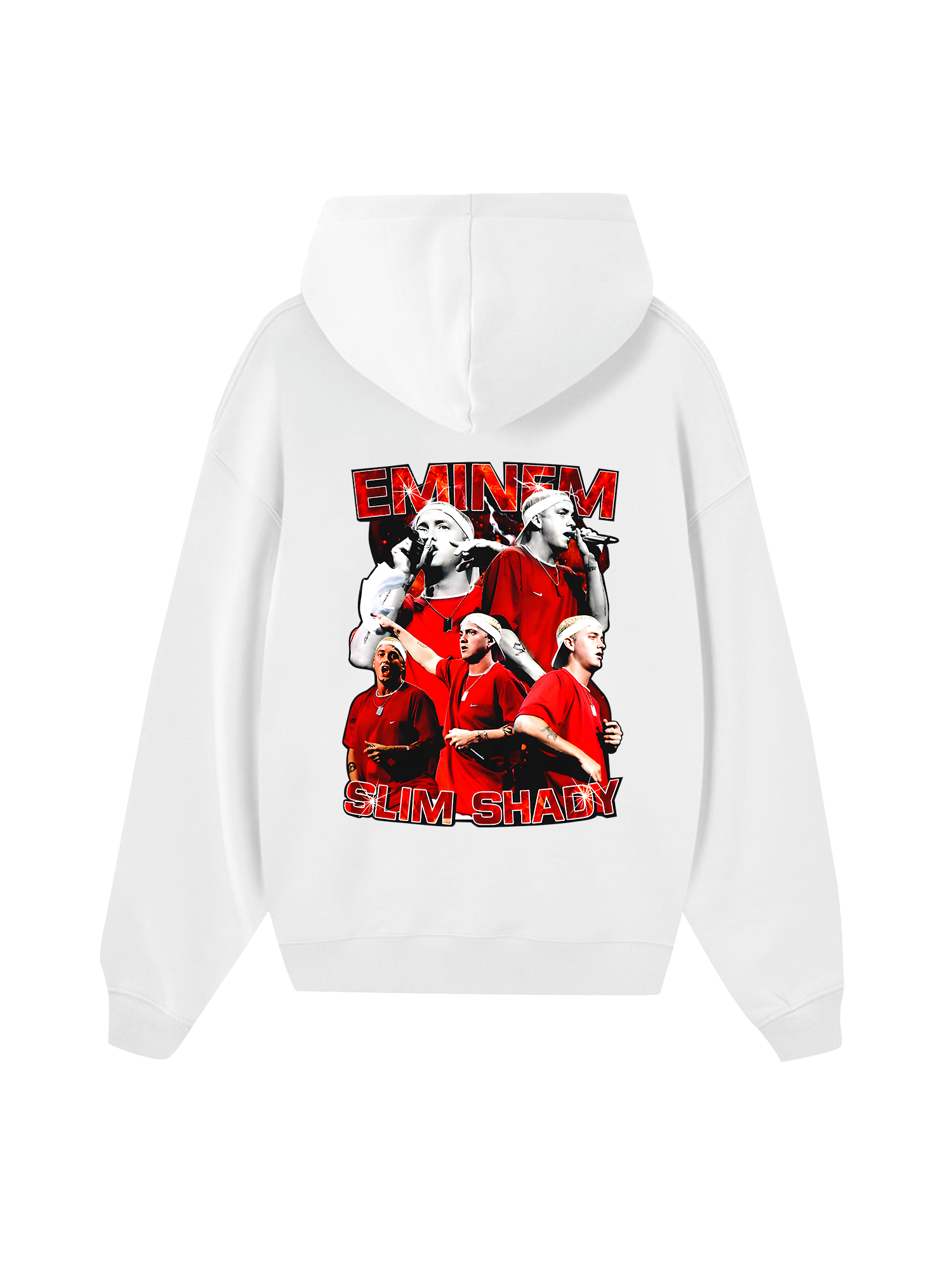 Rapper Eminem Red Flames Hoodie
