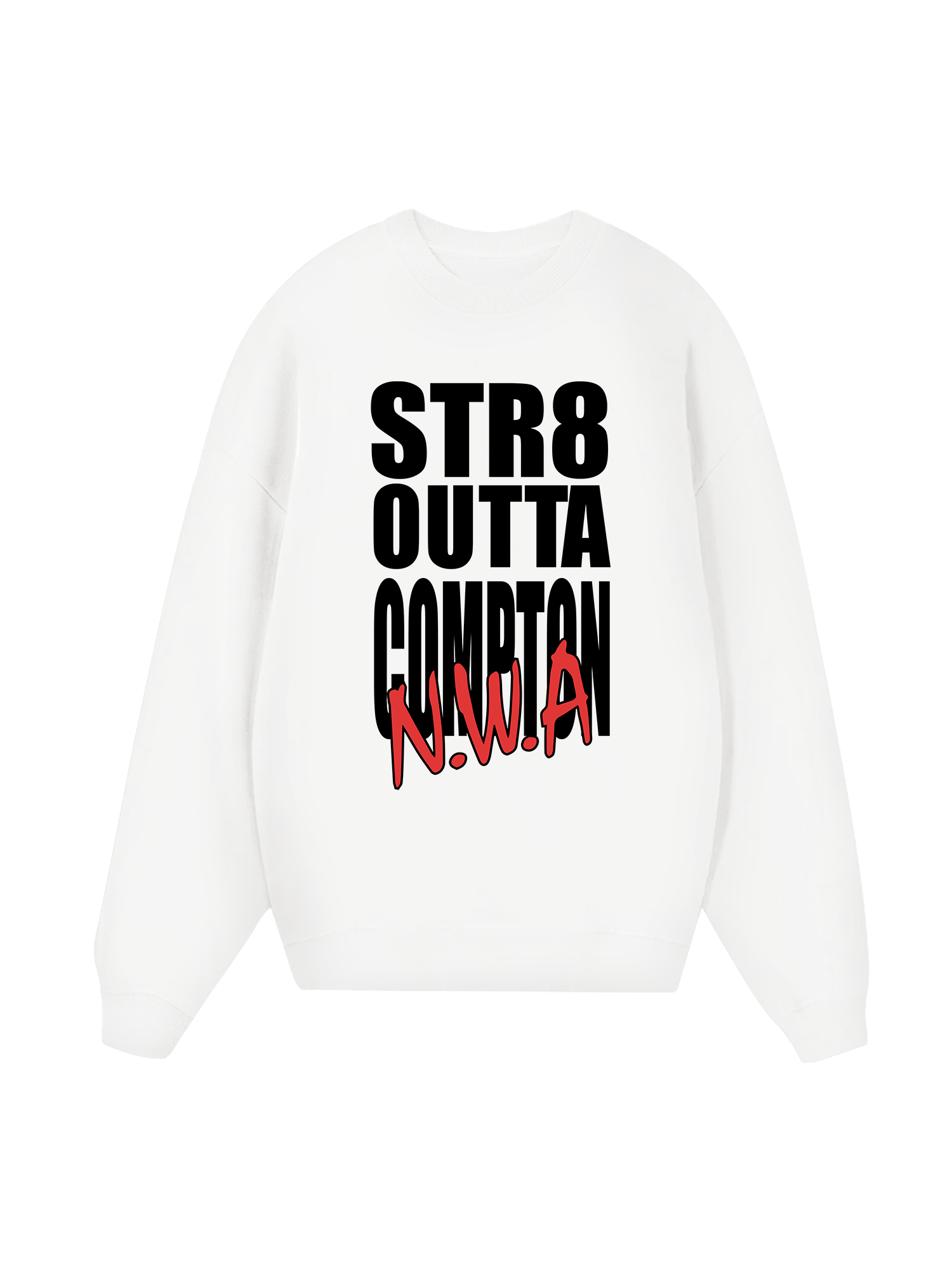 Rapper NWA Straight Outta Compton Typo Sweater