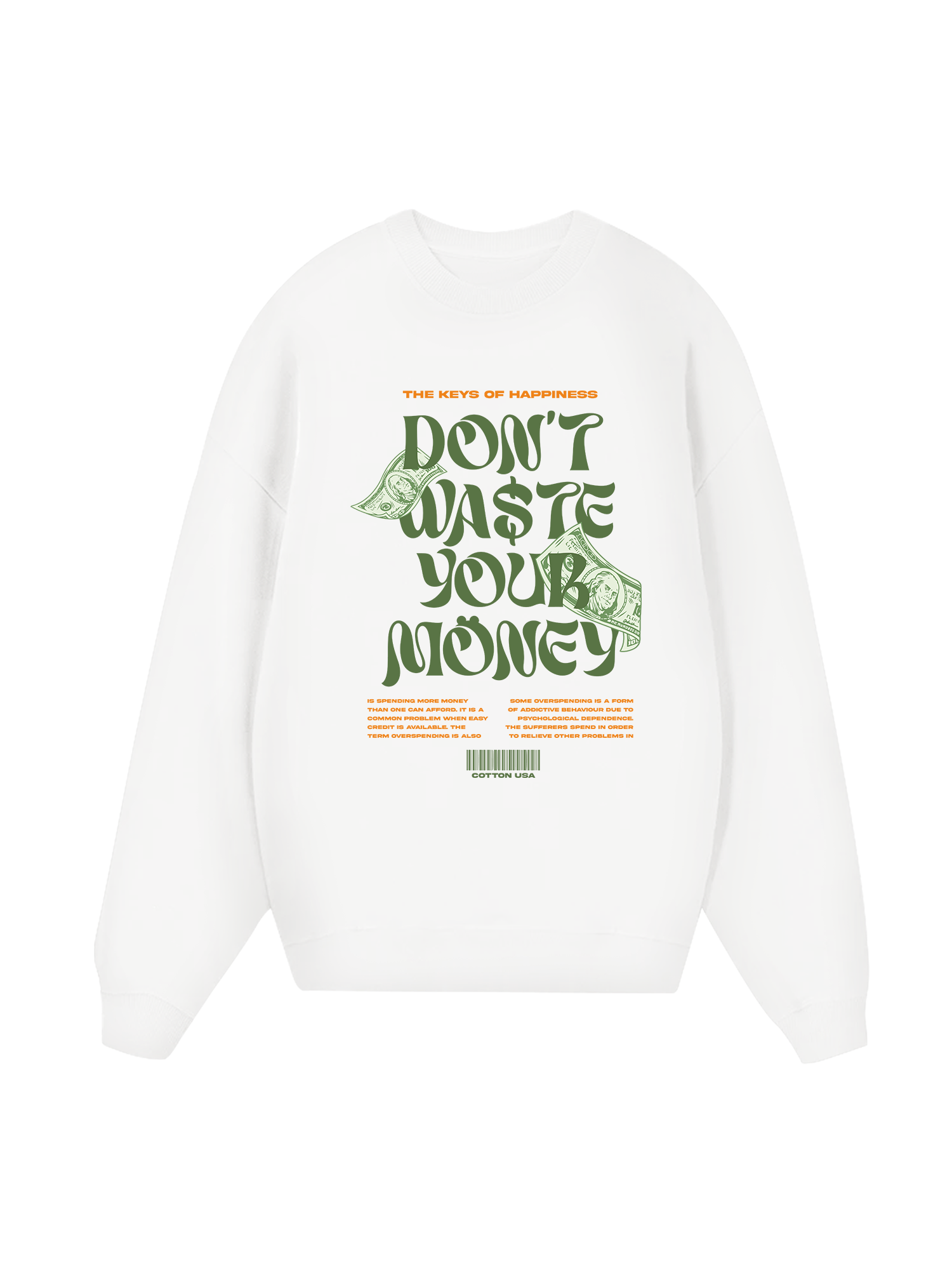 Money The Keys Of Happiness Sweater