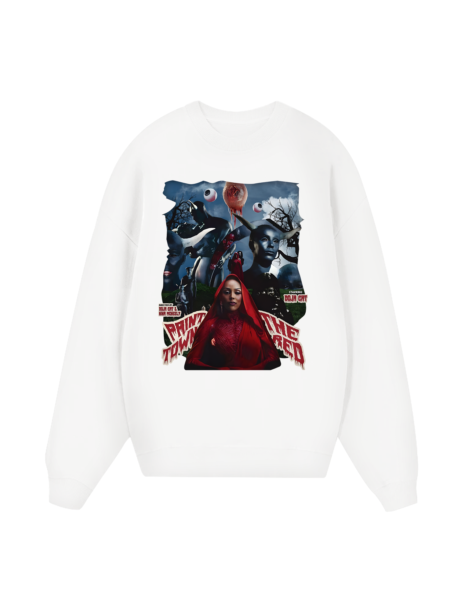 Rapper Doja Cat Red Town Sweater