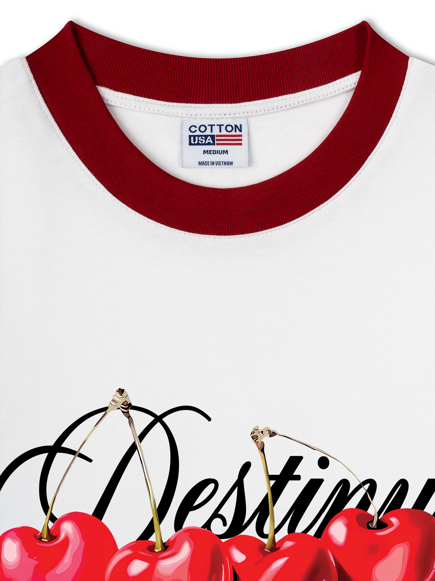 Áo Thun Ringer Relaxed Fit Cherry Destiny