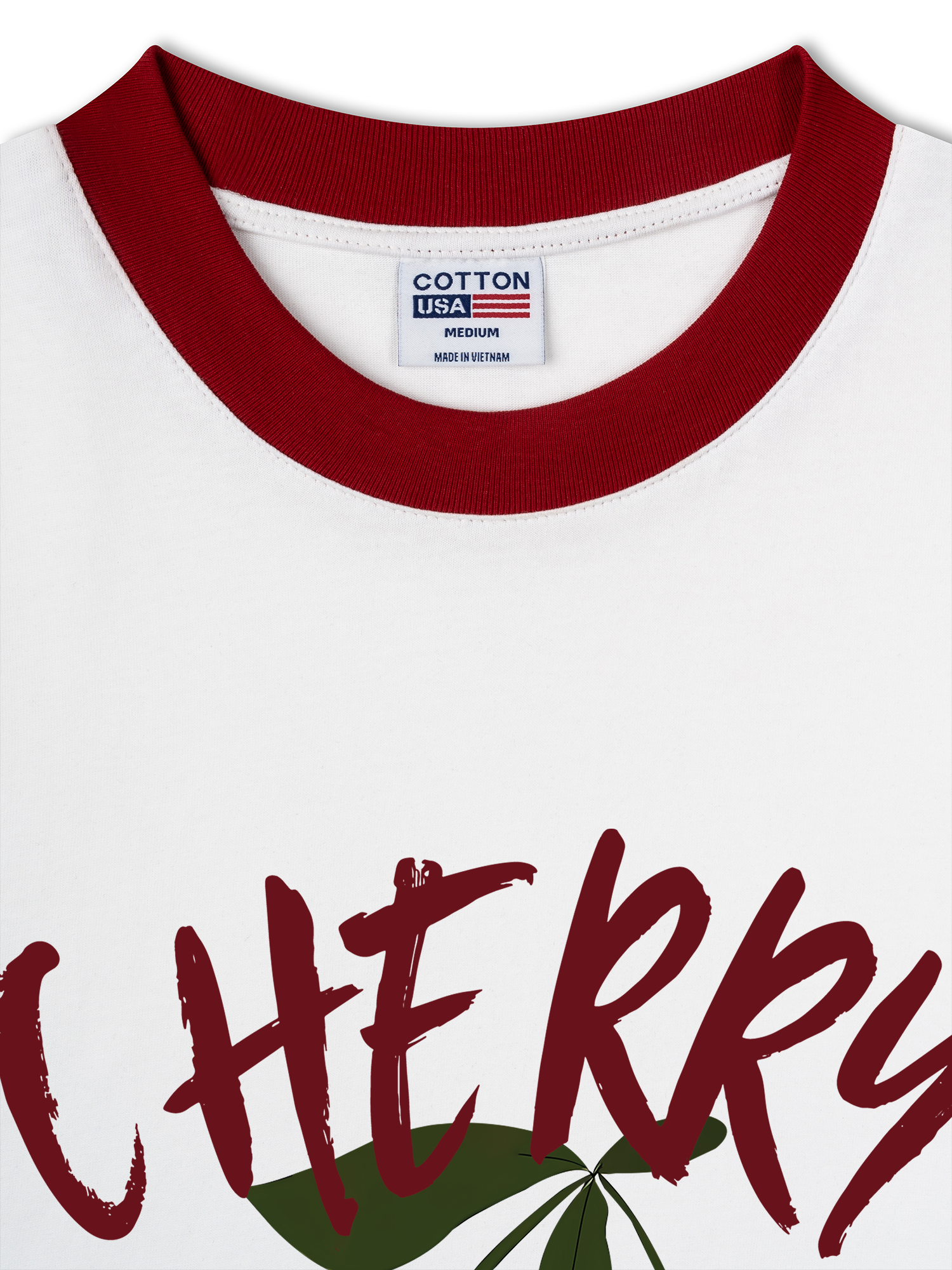 Áo Thun Ringer Relaxed Fit Cherry Cute