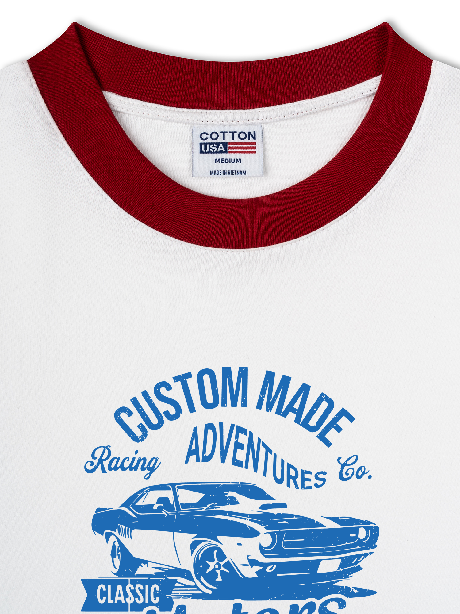 Áo Thun Ringer Relaxed Fit Classic Motors Old School