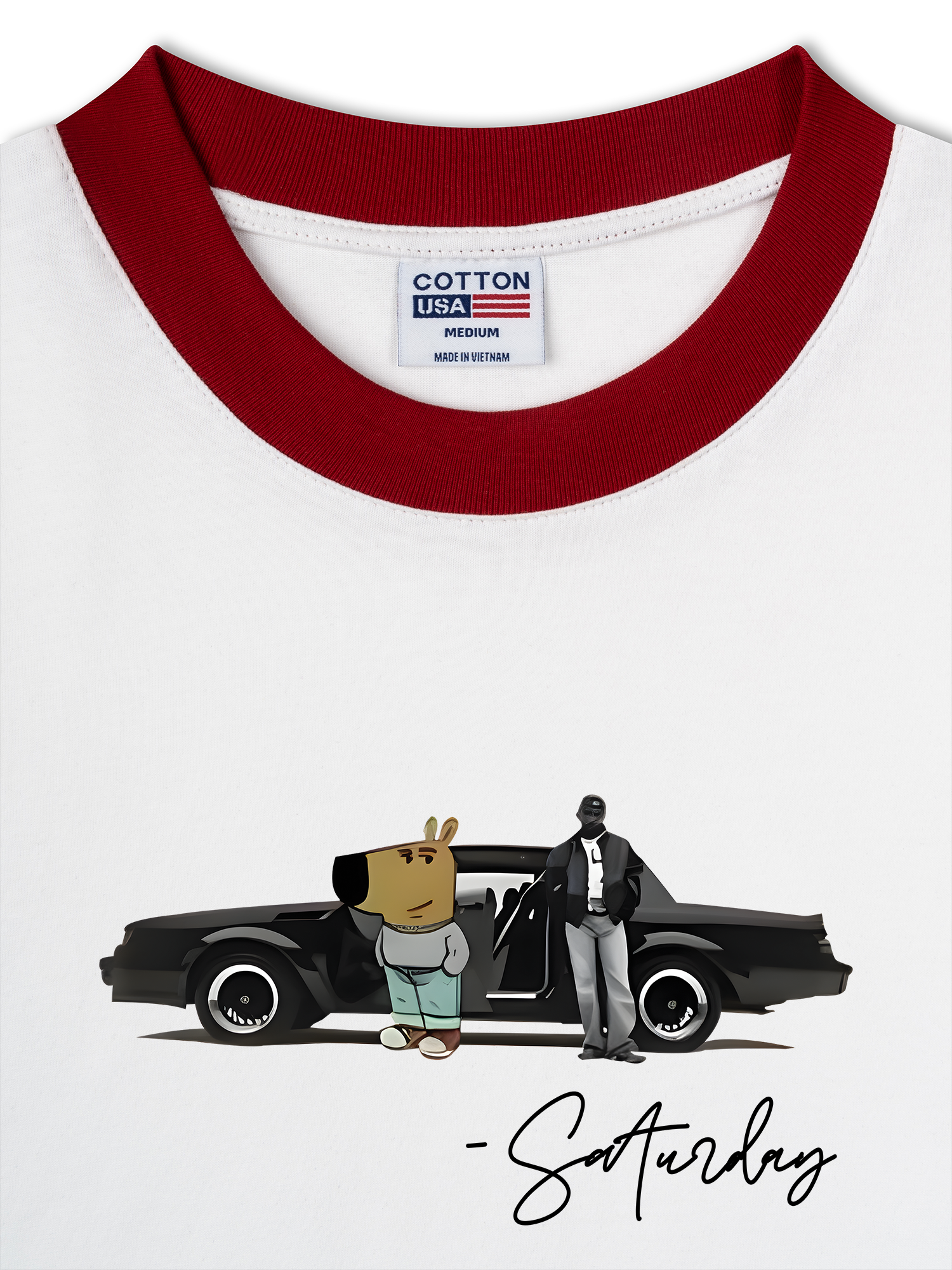 Áo Thun Ringer Relaxed Fit Classic Car Saturday