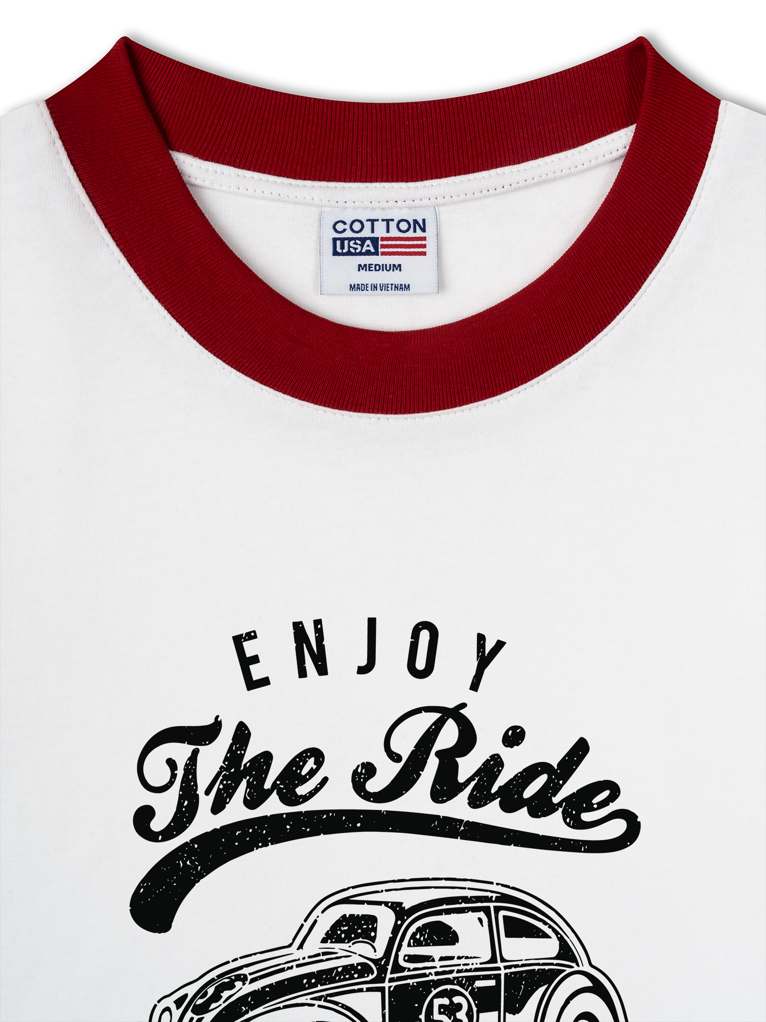 Áo Thun Ringer Relaxed Fit Enjoy the Ride