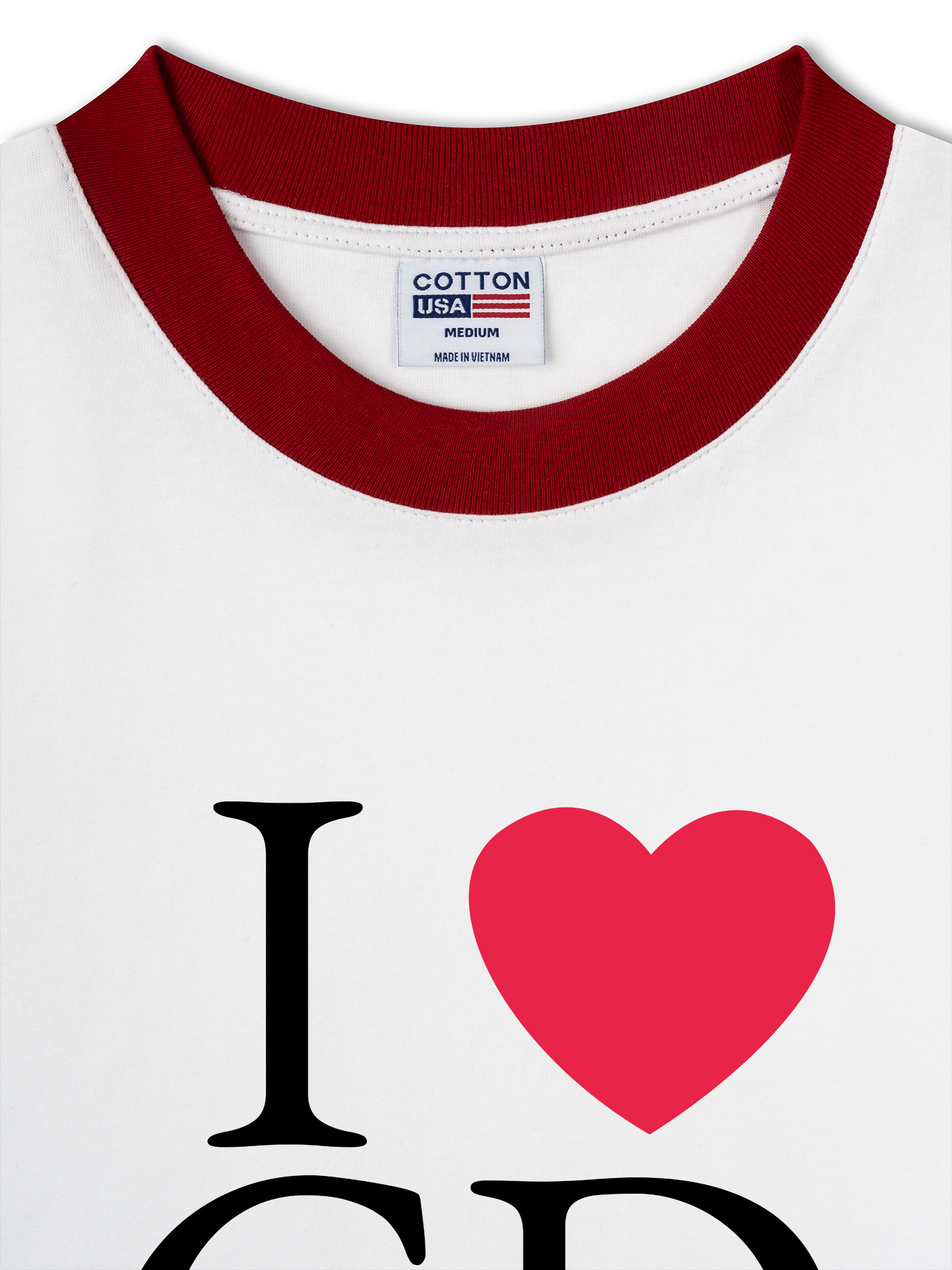 Áo Thun Ringer Relaxed Fit I Love GD