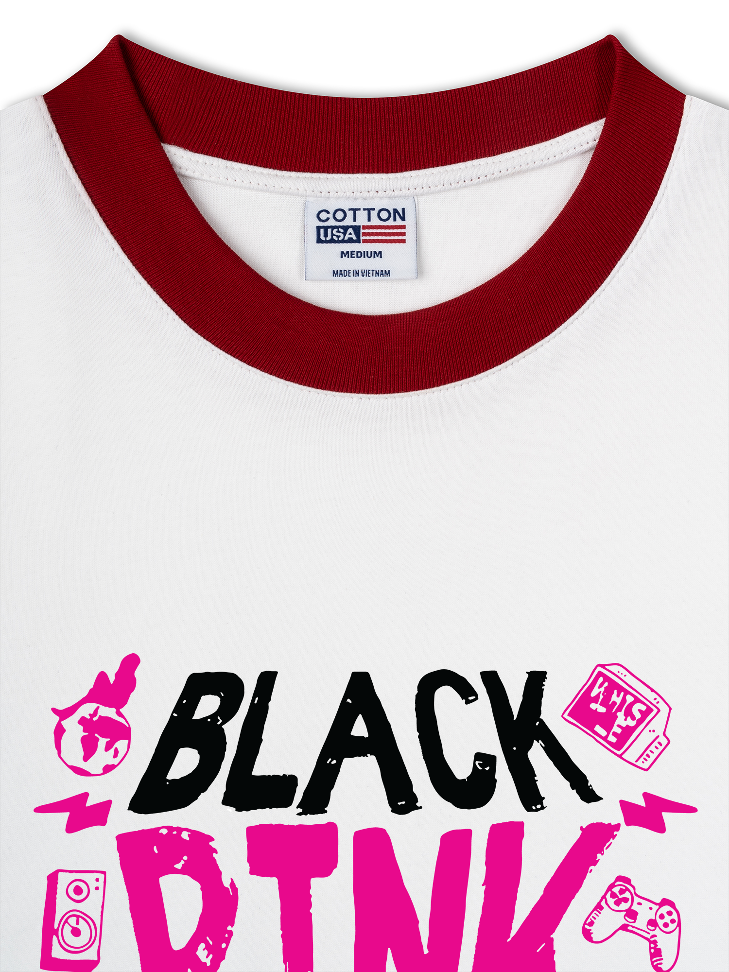 Áo Thun Ringer Relaxed Fit BlackPink In Your Area