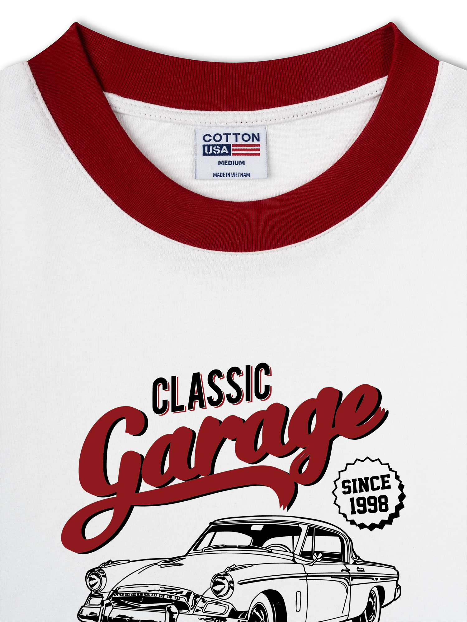 Áo Thun Ringer Relaxed Fit Classic Garage