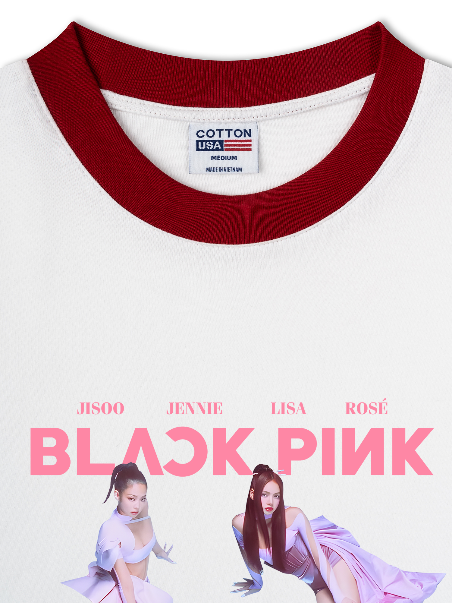 Áo Thun Ringer Relaxed Fit Idols Pink Venom