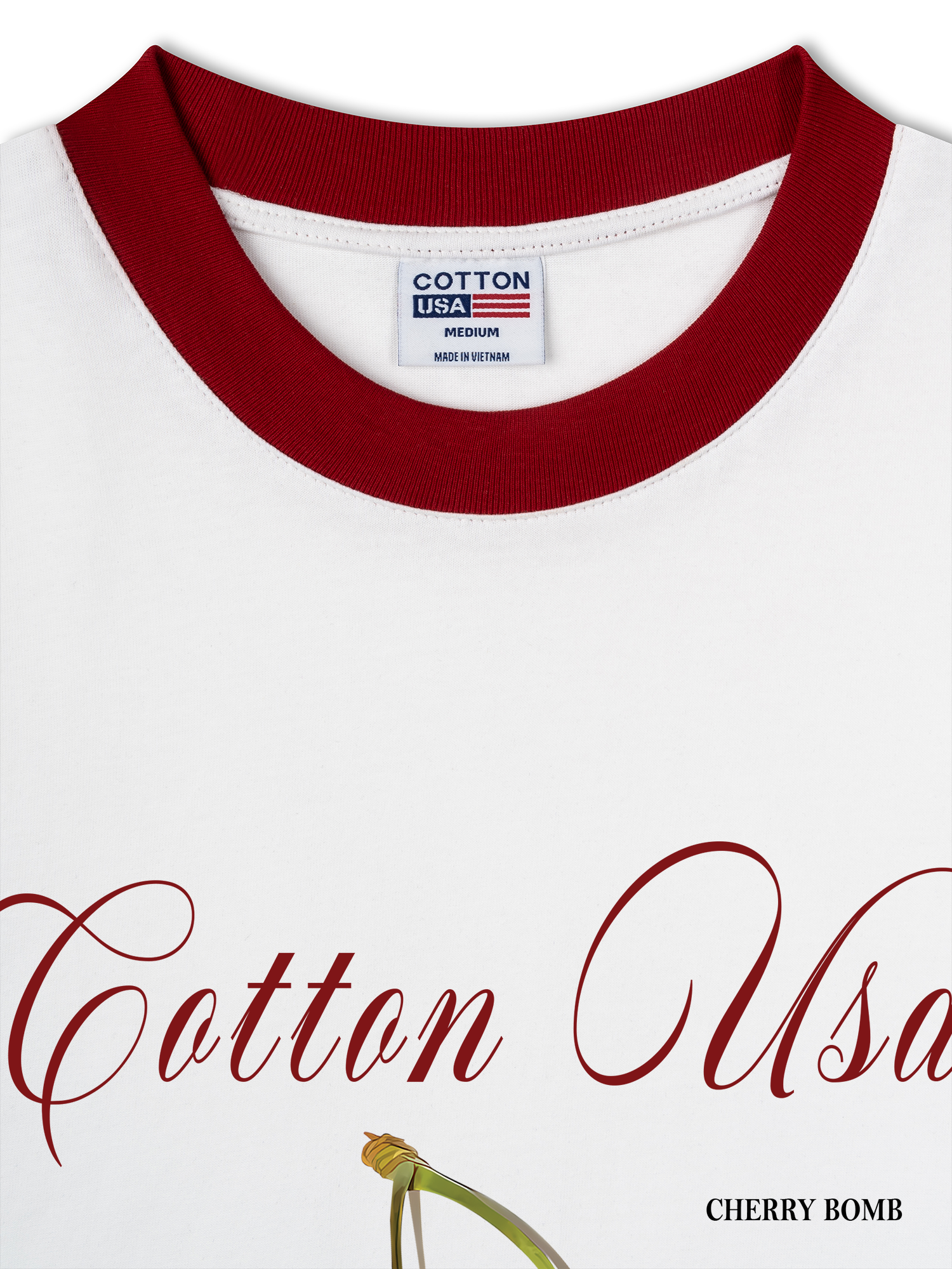 Áo Thun Ringer Relaxed Fit Cherry Classic Cherru Club Pink Plaid