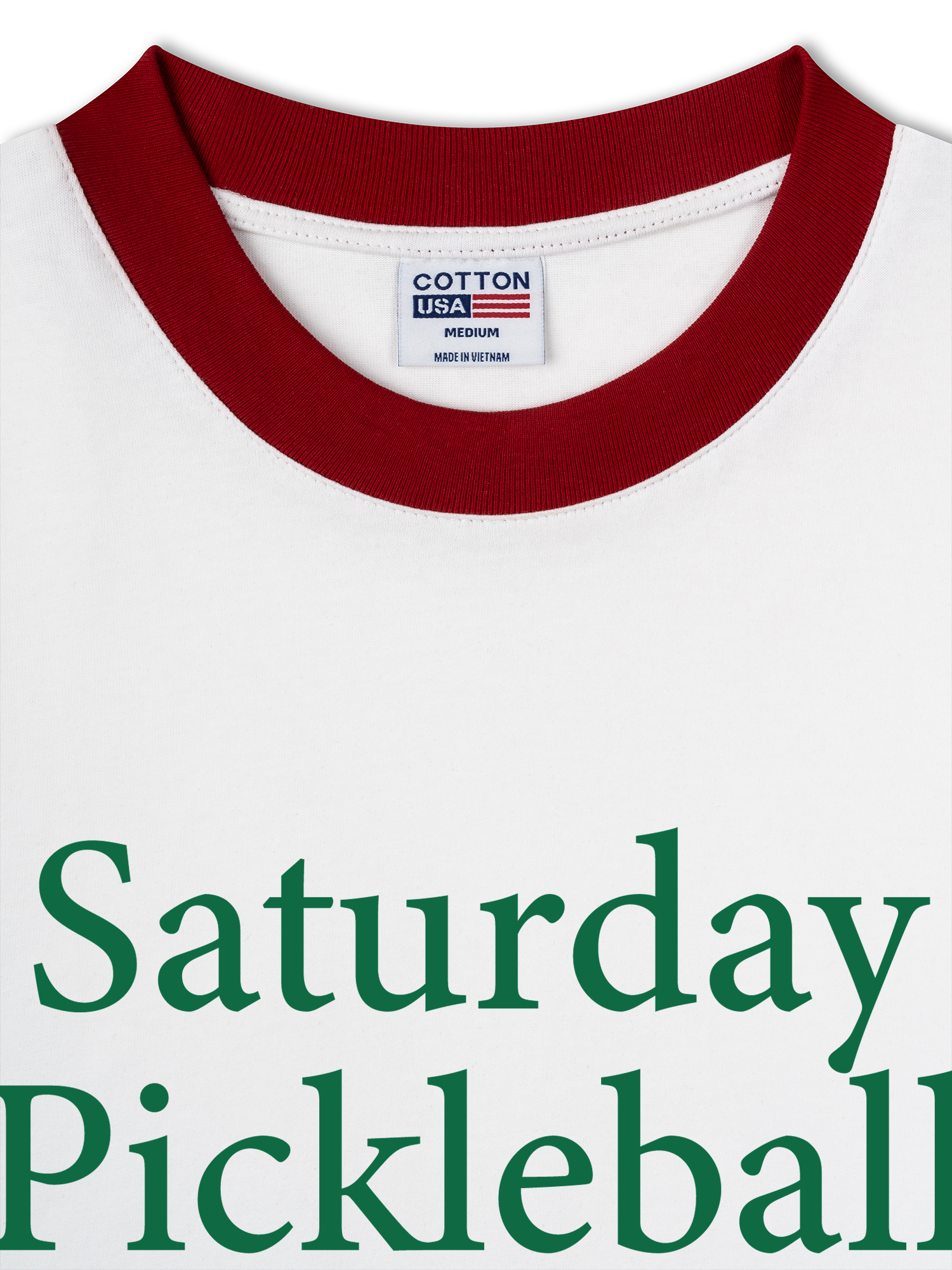 Áo Thun Ringer Relaxed Fit Saturday Pickleball Club