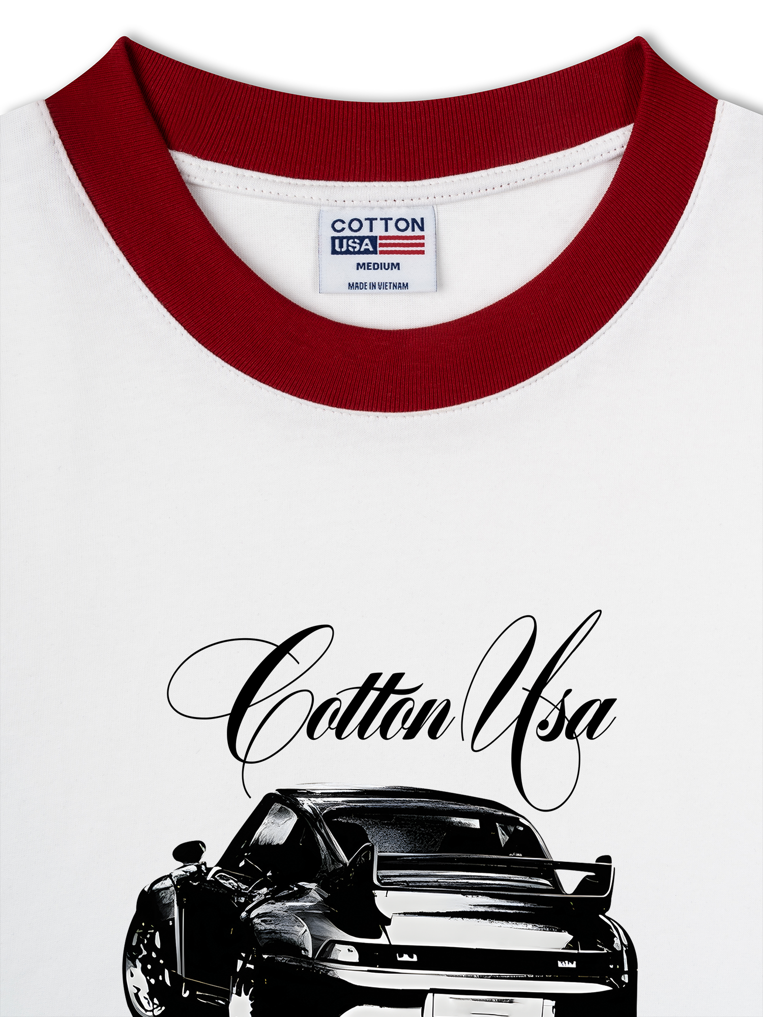 Áo Thun Ringer Relaxed Fit Classic Car Vintage Car