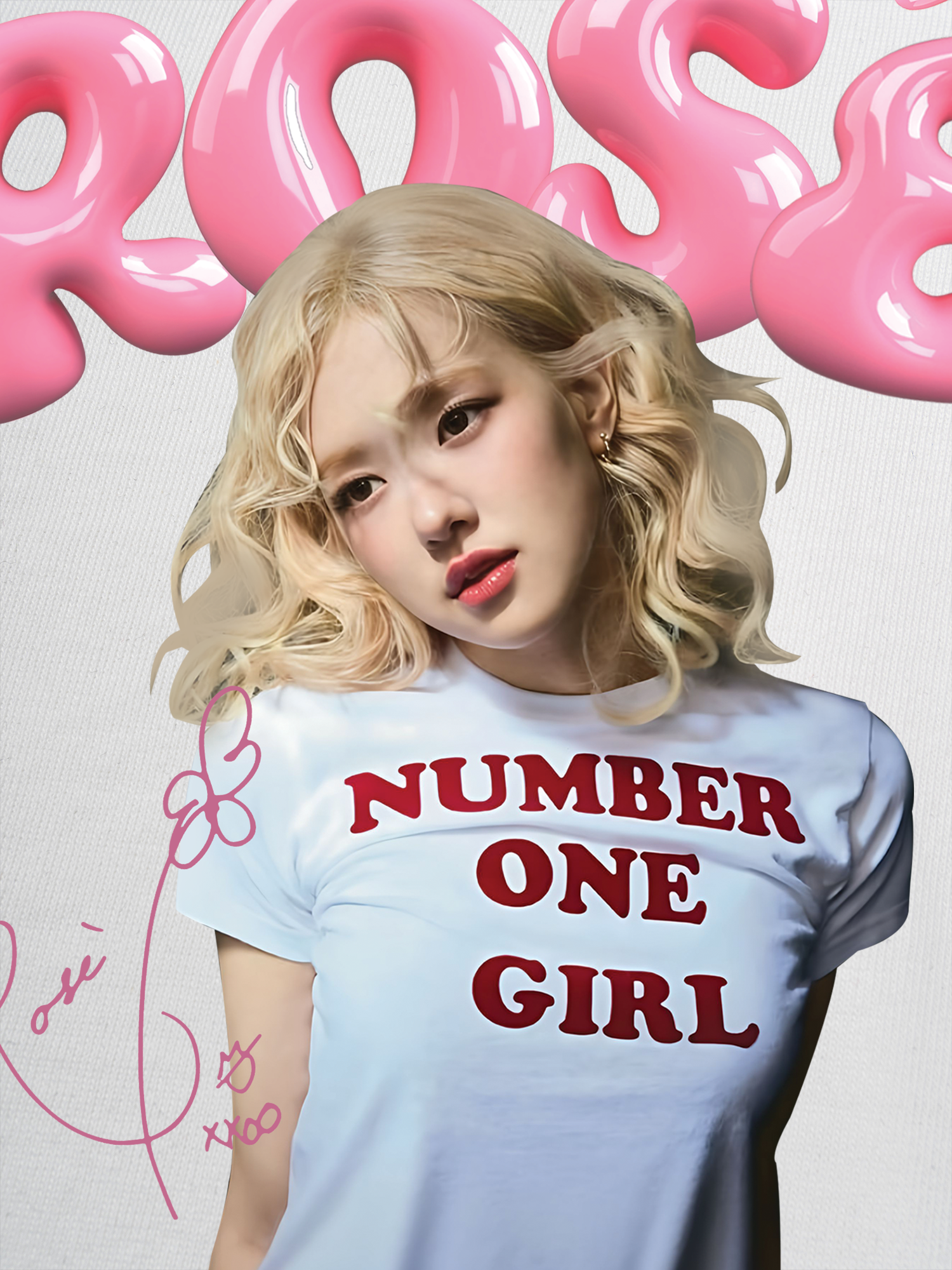 Áo Thun Ringer Relaxed Fit Black Pink Rose