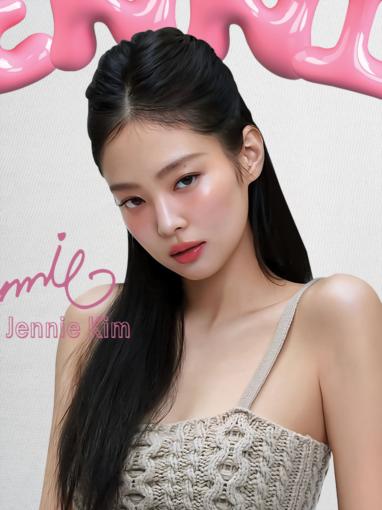 Áo Thun Ringer Relaxed Fit Black Pink Jennie In Your Area