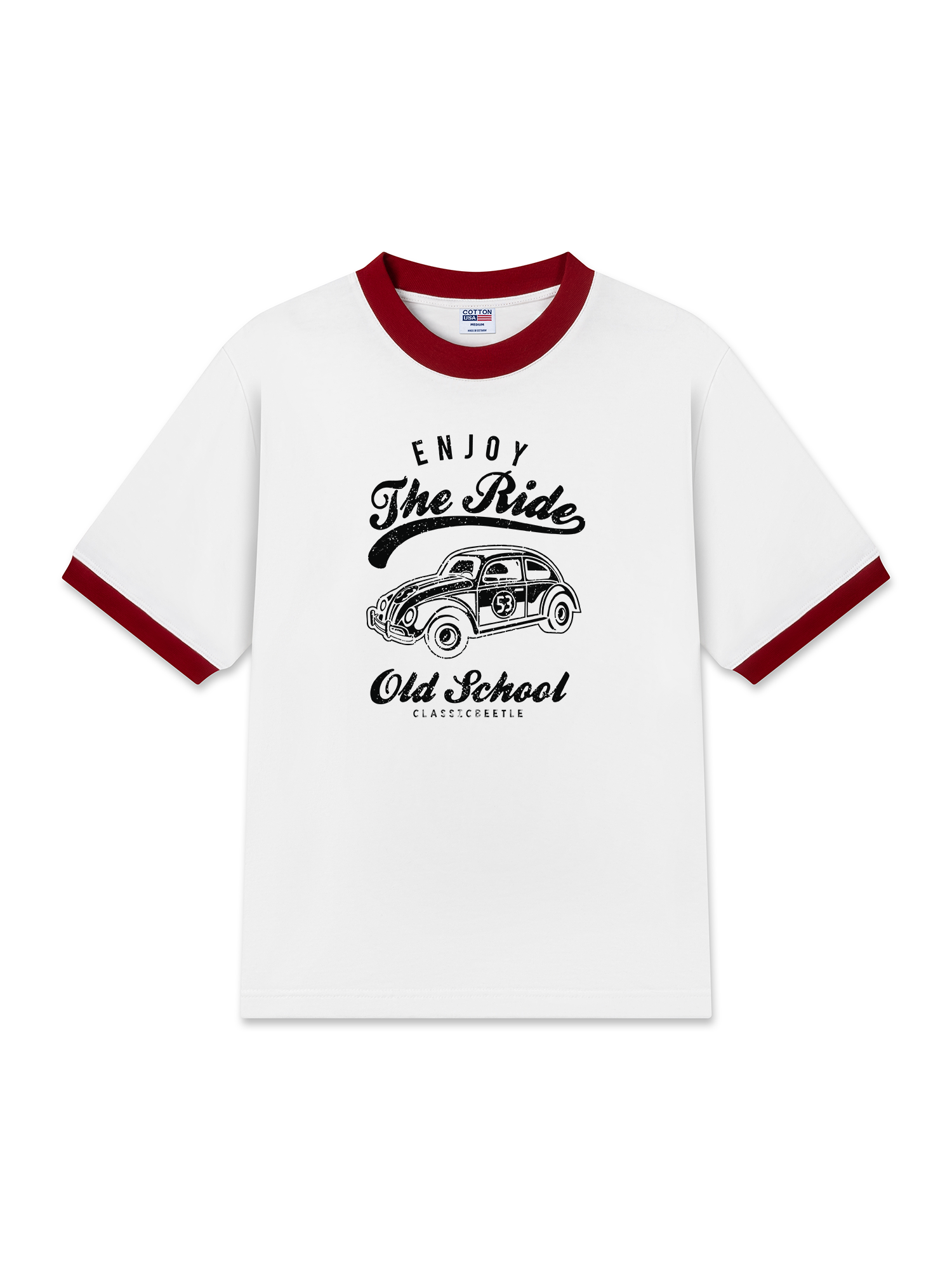 Áo Thun Ringer Relaxed Fit Enjoy the Ride