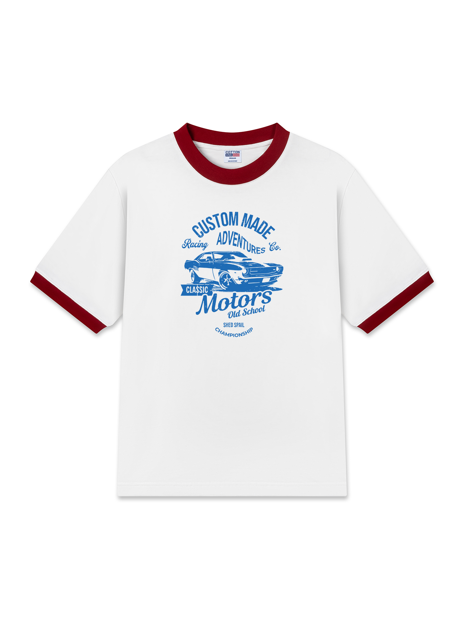 Áo Thun Ringer Relaxed Fit Classic Motors Old School