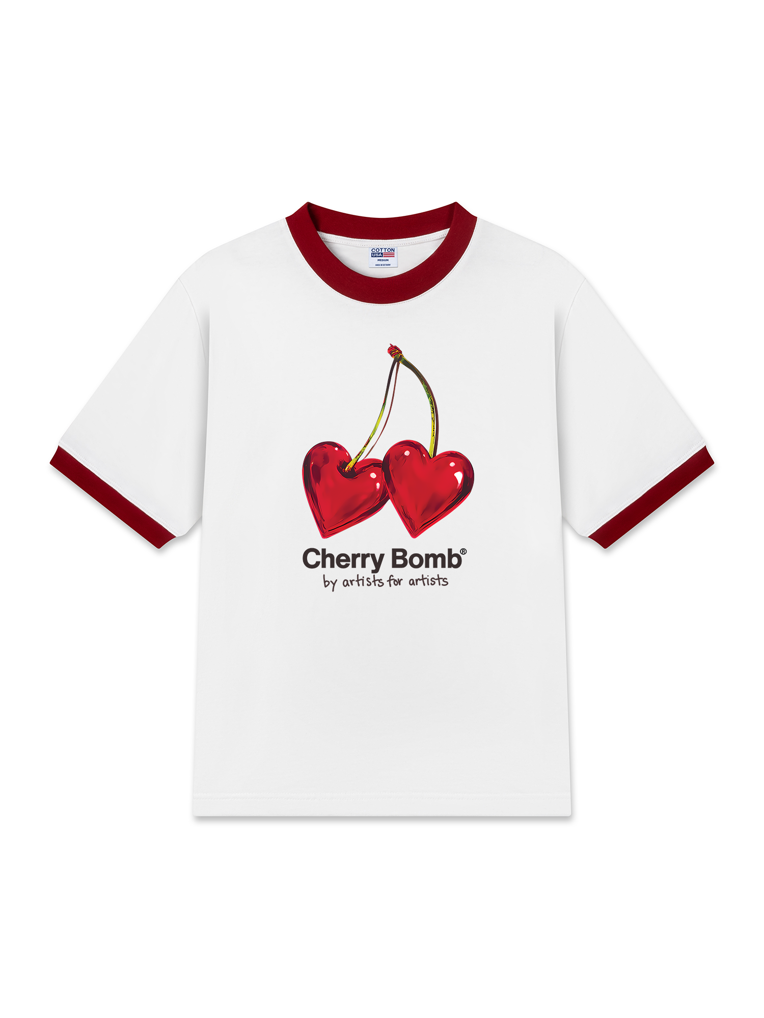 Áo Thun Ringer Relaxed Fit Cherry Bomb