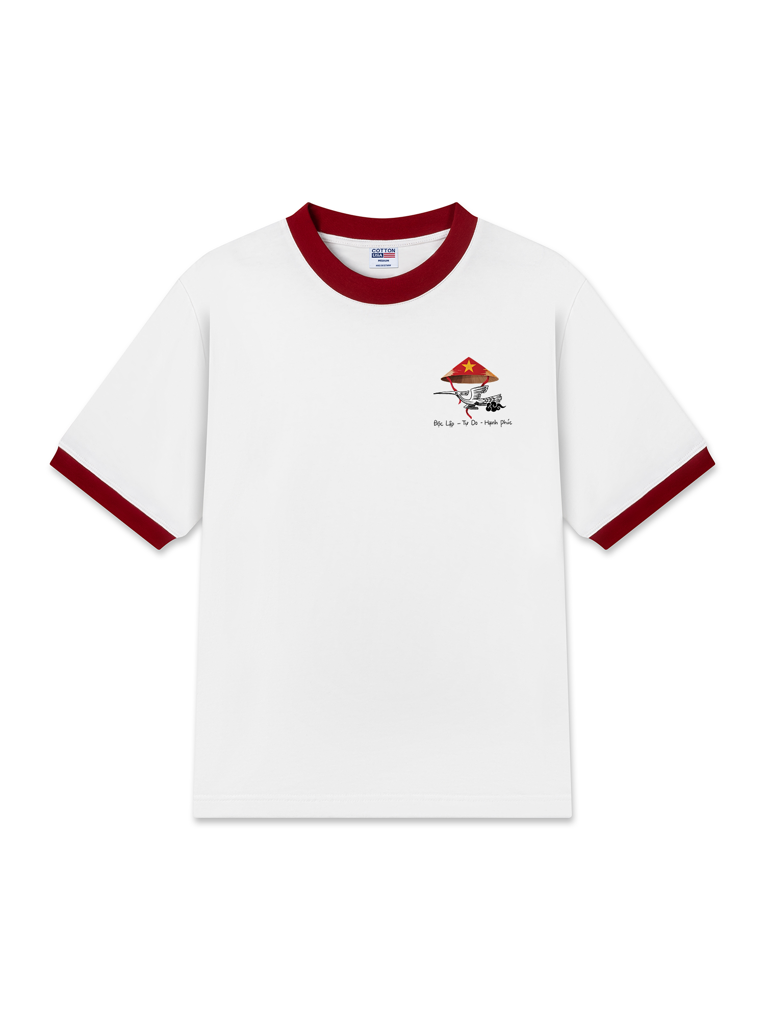 Áo Thun Ringer Relaxed Fit Độc Lập - Tự Do - Hạnh Phúc 2
