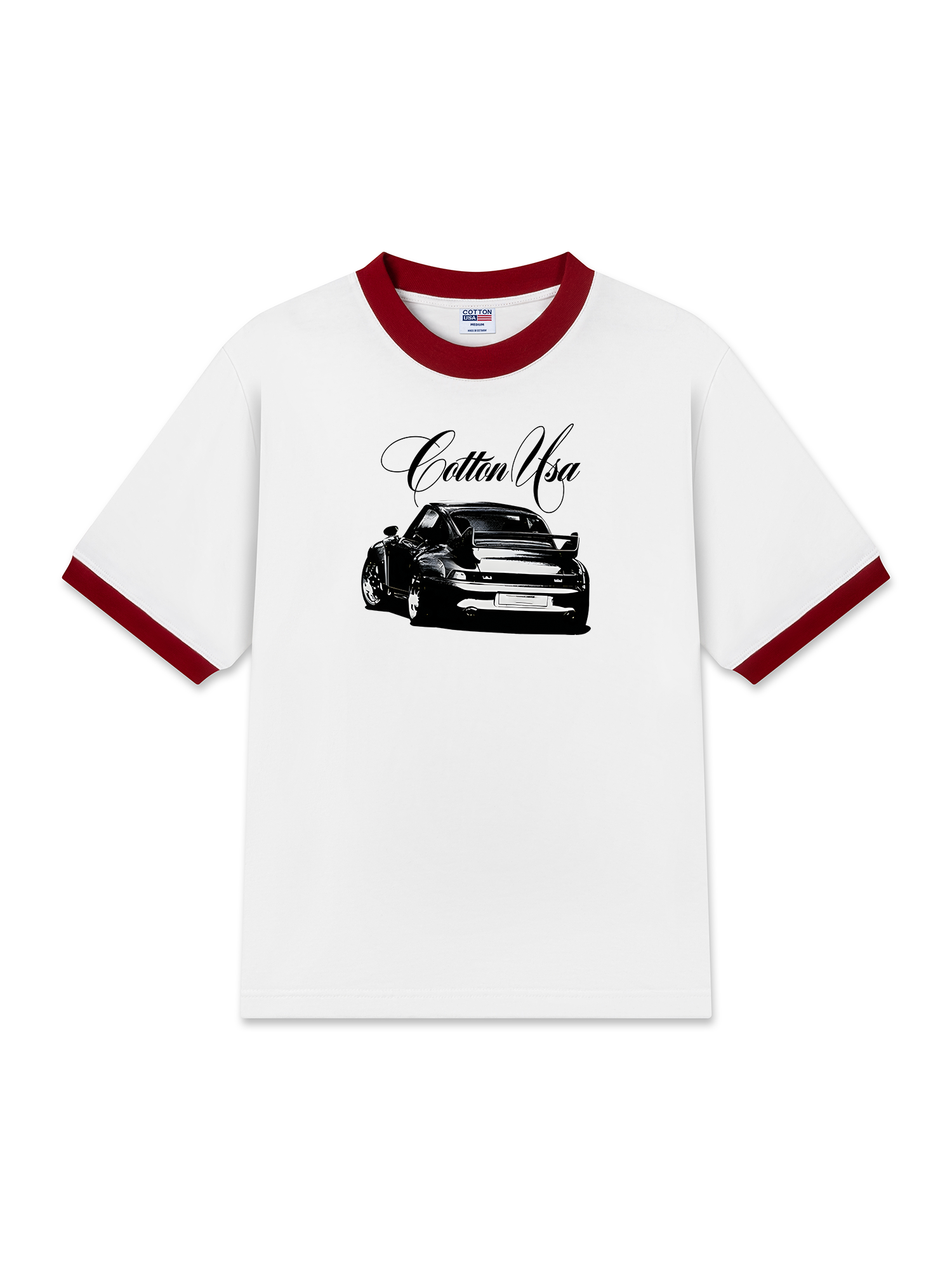 Áo Thun Ringer Relaxed Fit Classic Car Vintage Car