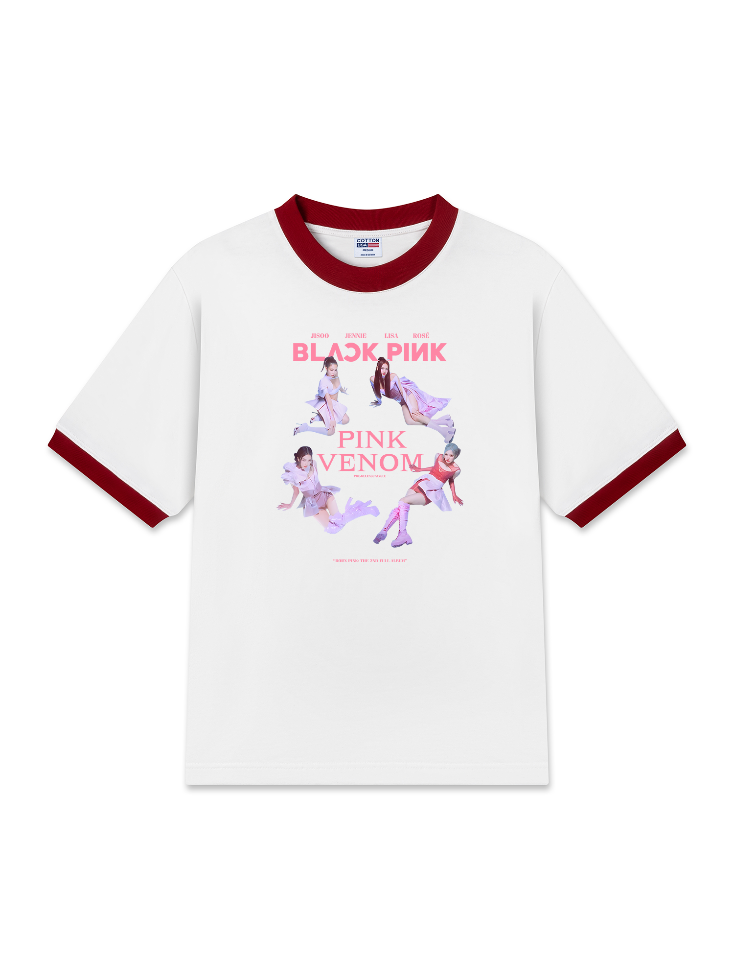 Áo Thun Ringer Relaxed Fit Idols Pink Venom