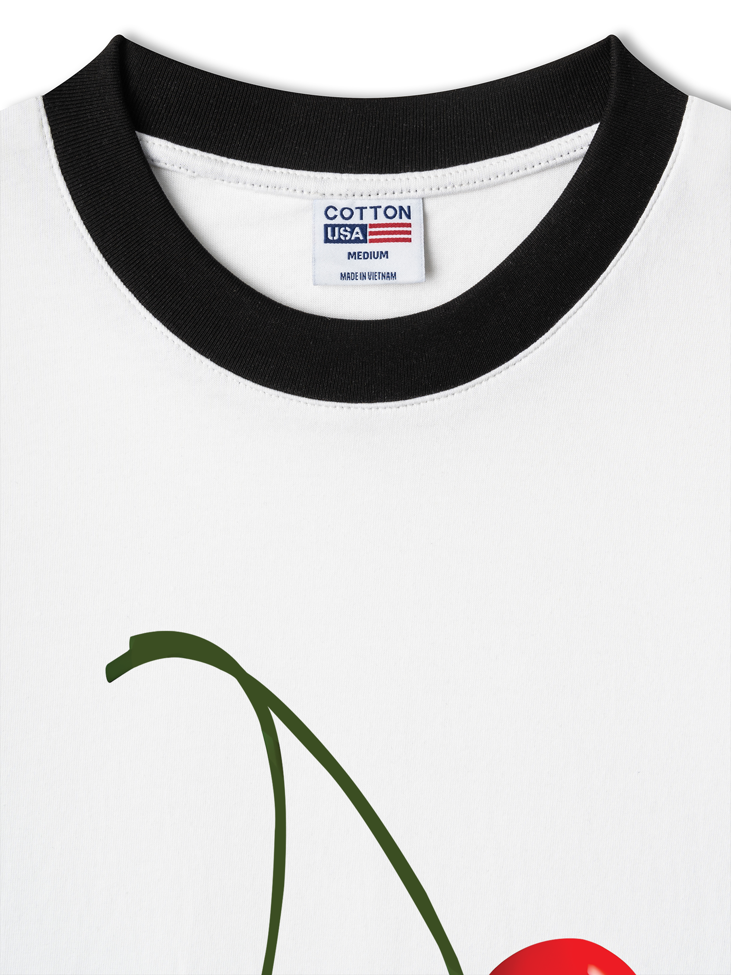 Áo Thun Ringer Relaxed Fit Cherry Celiac