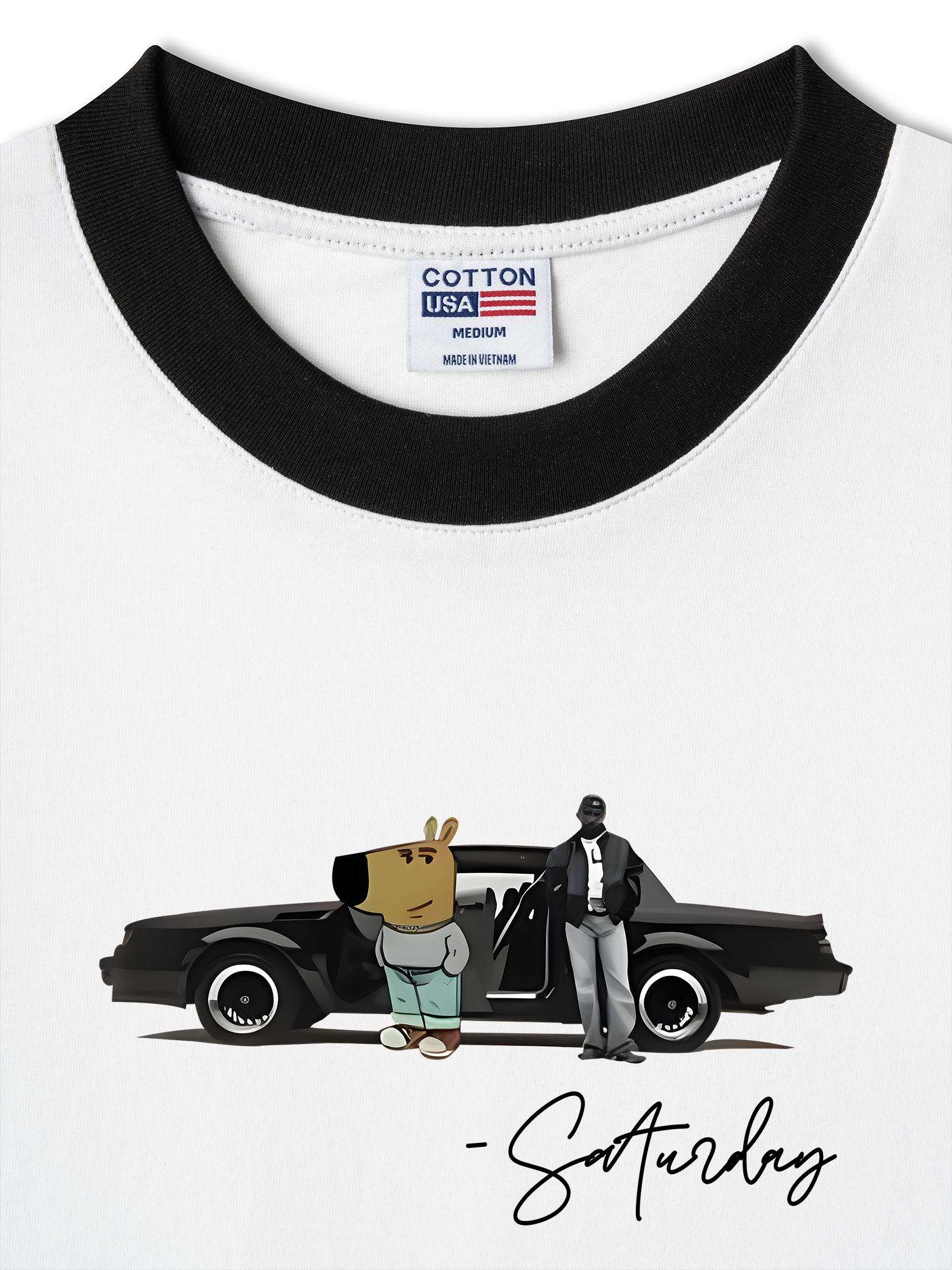 Áo Thun Ringer Relaxed Fit Classic Car Saturday