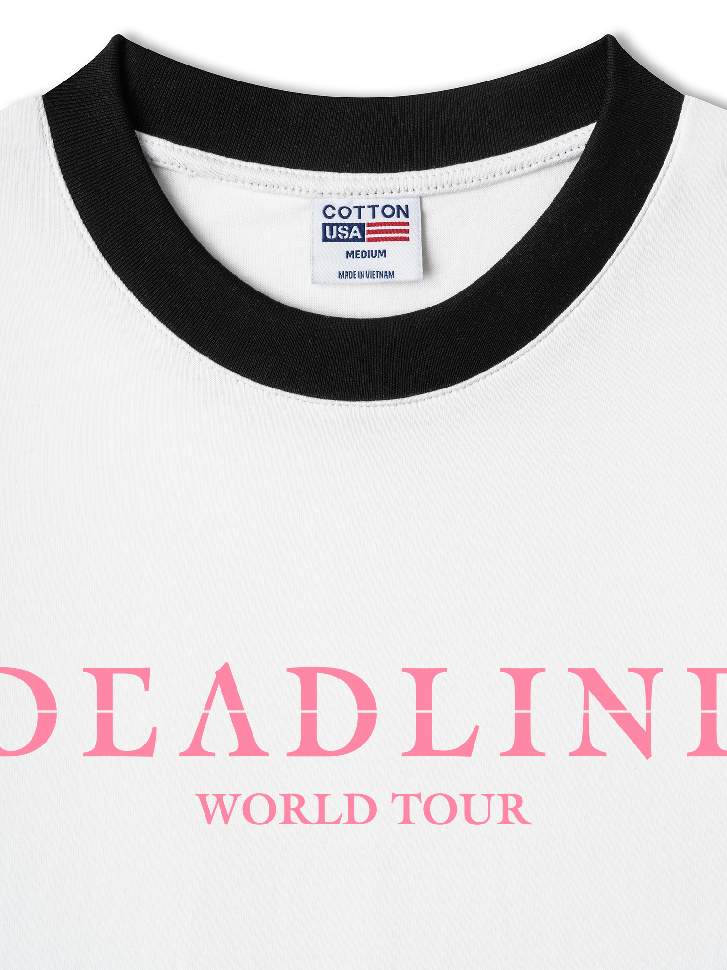 Áo Thun Ringer Relaxed Fit Idols Dead Line World Tour