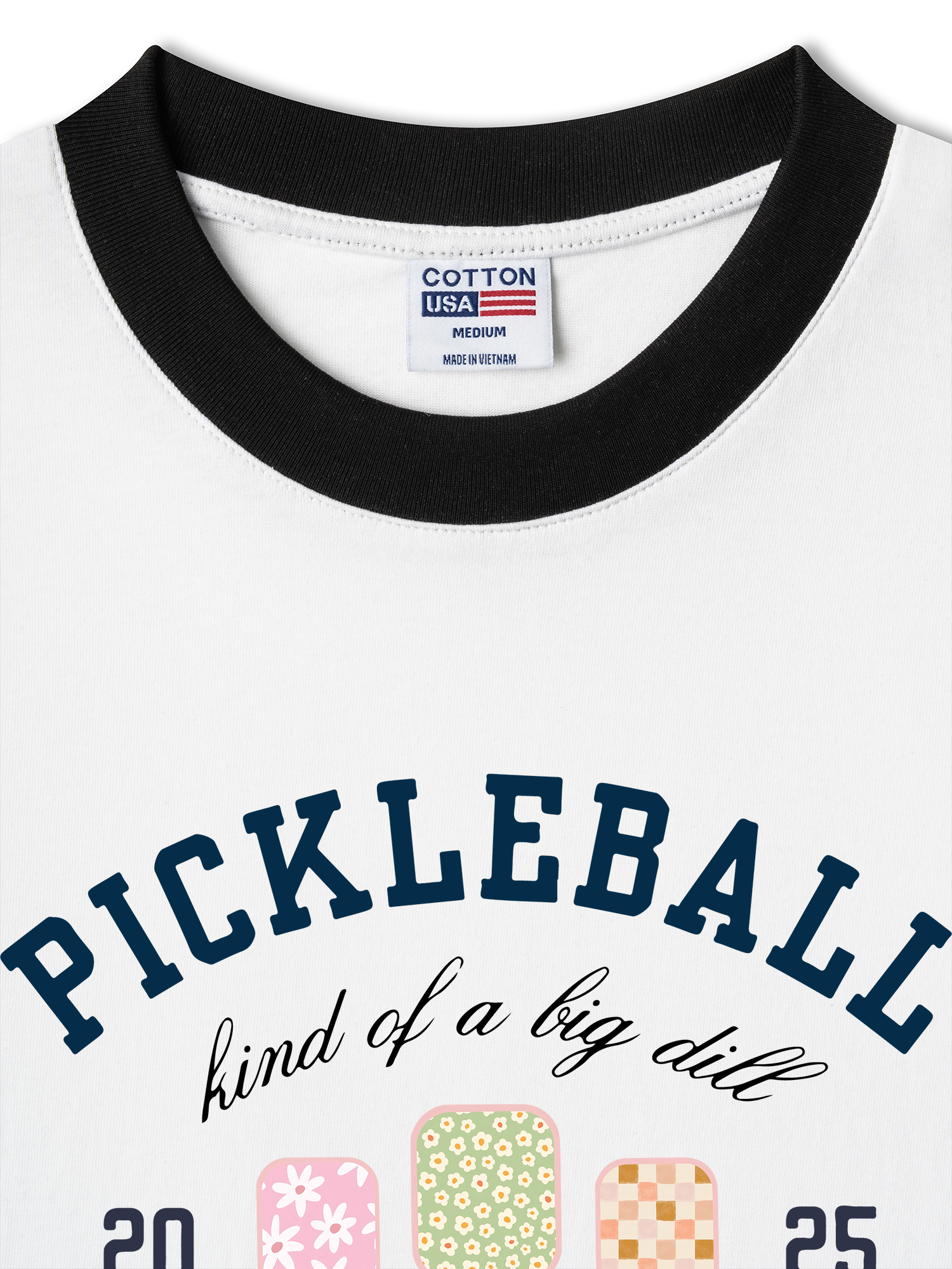 Áo Thun Ringer Relaxed Fit Pickleball Athletic Club