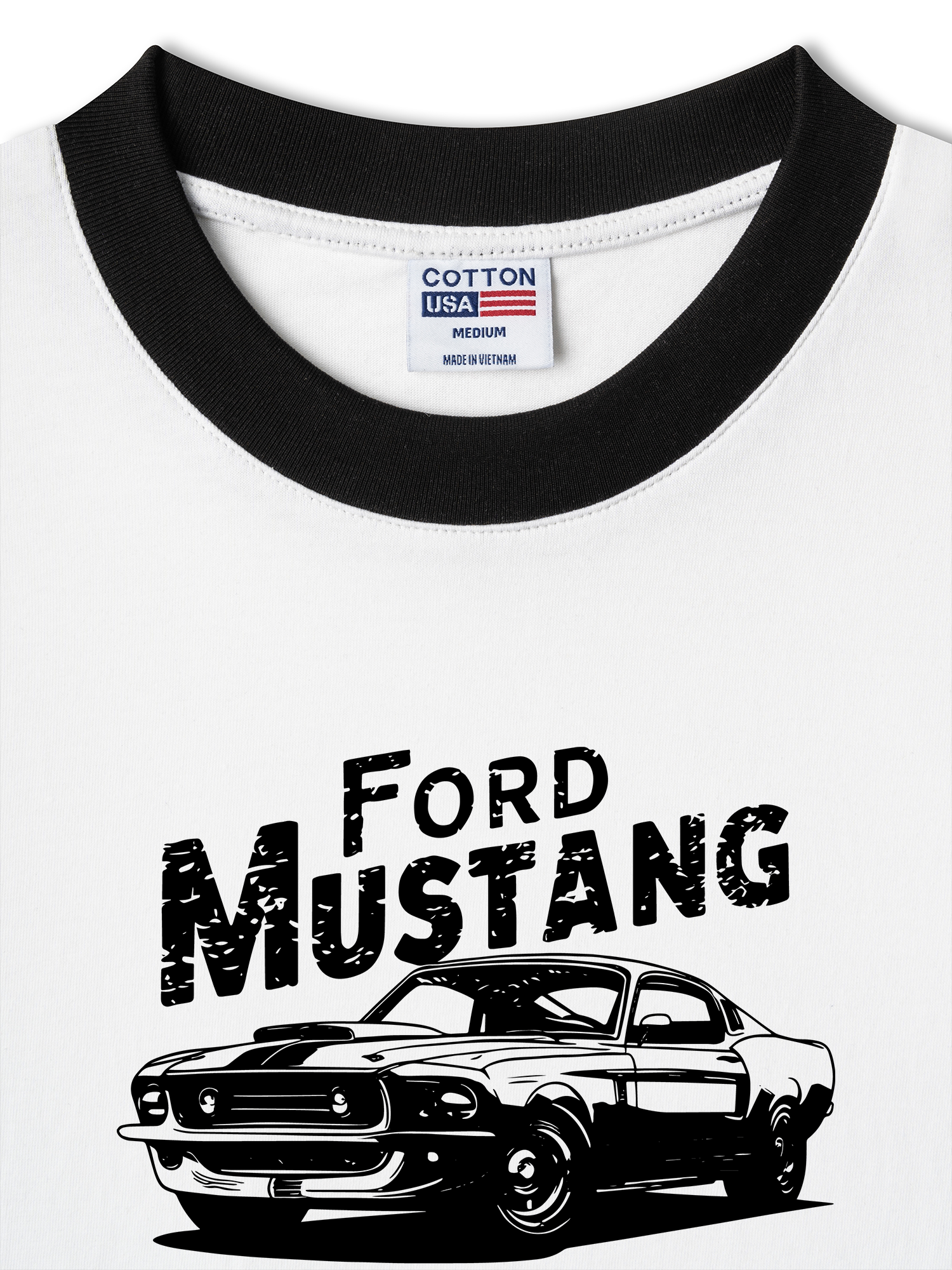 Áo Thun Ringer Relaxed Fit Midnight Charger The Legend Never Dies